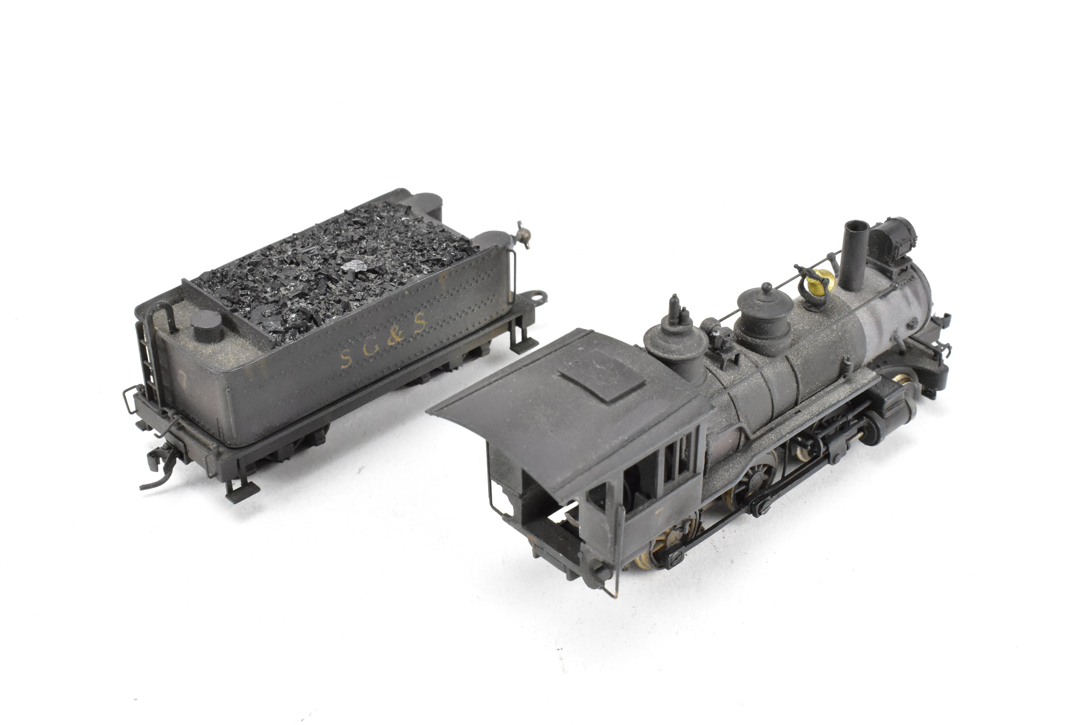 HOn3 Brass Porter Mogul 2-6-0 CP Model by Far East Distributors, Custom Modified