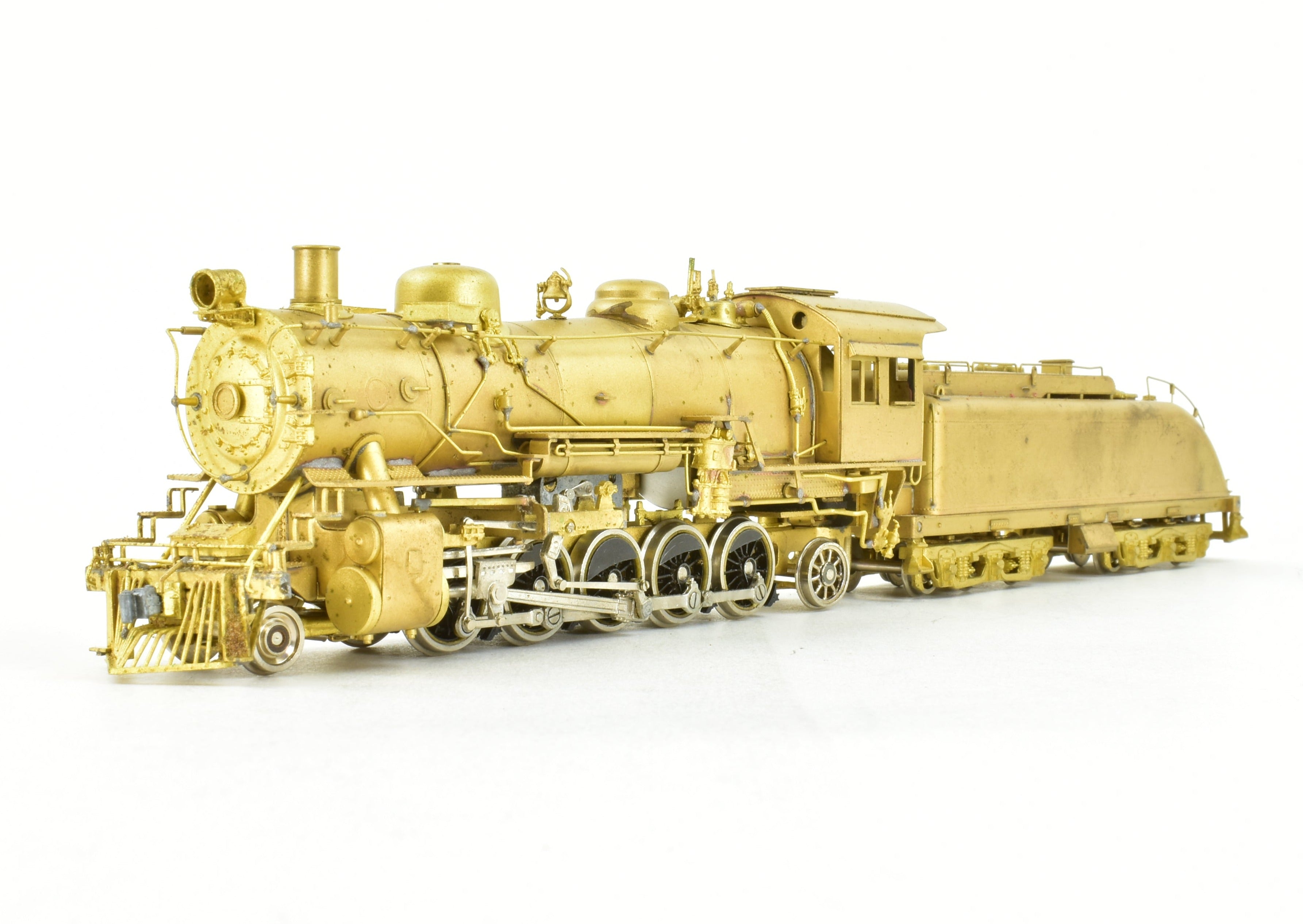 HO Brass Westside Model Co. ATSF Santa Fe 1600 2-10-2 Model with Spare Parts