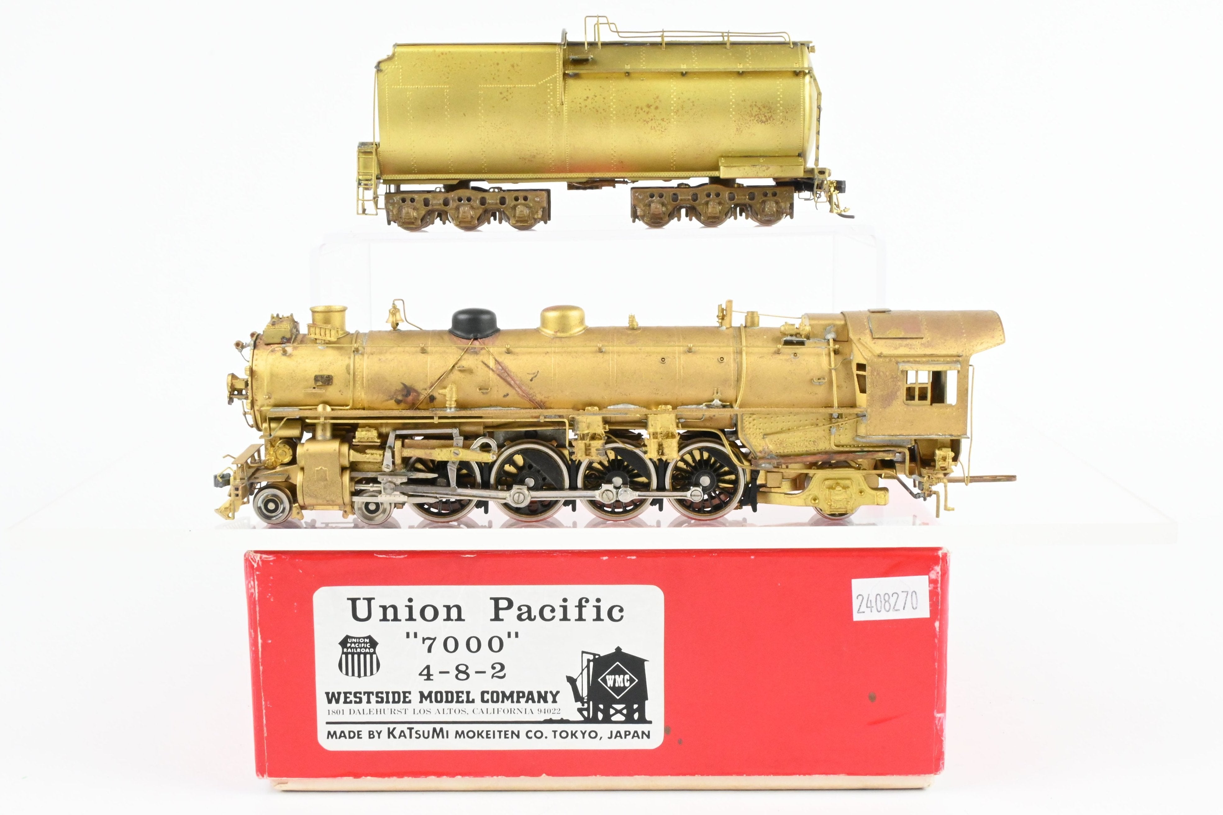 HO Scale Brass Model Train by Westside Model Co. - Union Pacific Class 7000 Class 4-8-2 with Modified Details