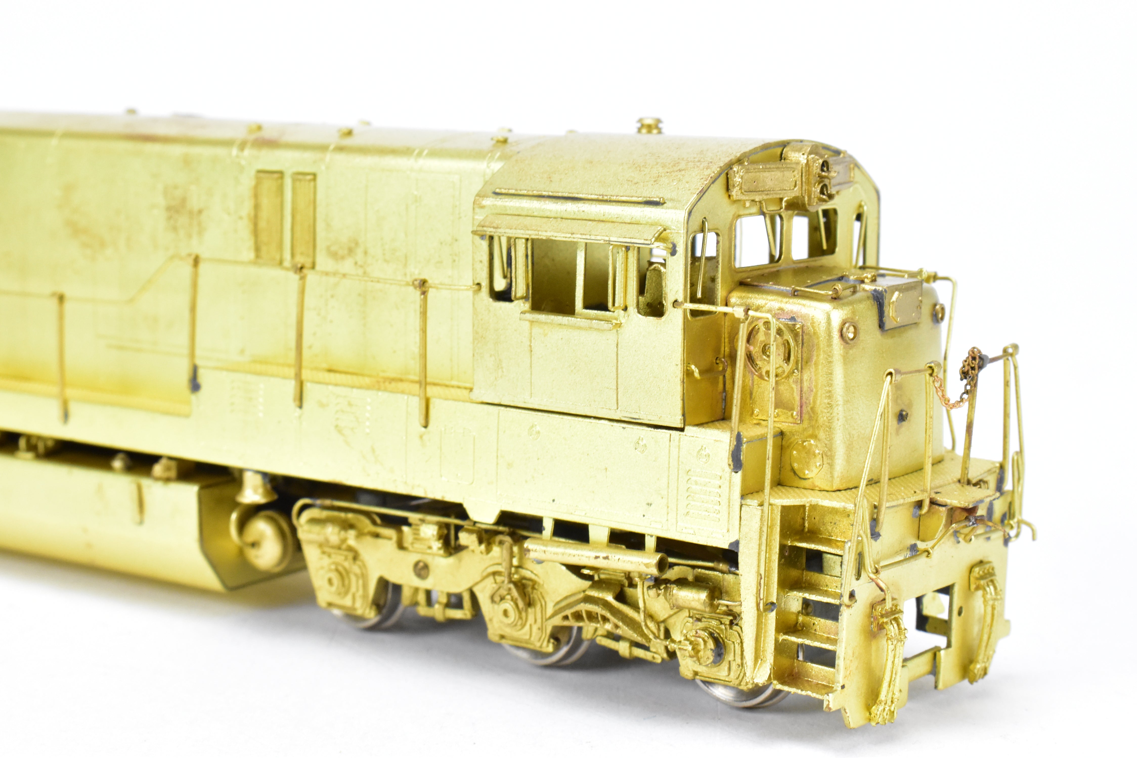 HO Scale Brass Model Train Locomotive - Overland Models Inc. GE C30 - 7 Four Window Cab for Various Roads