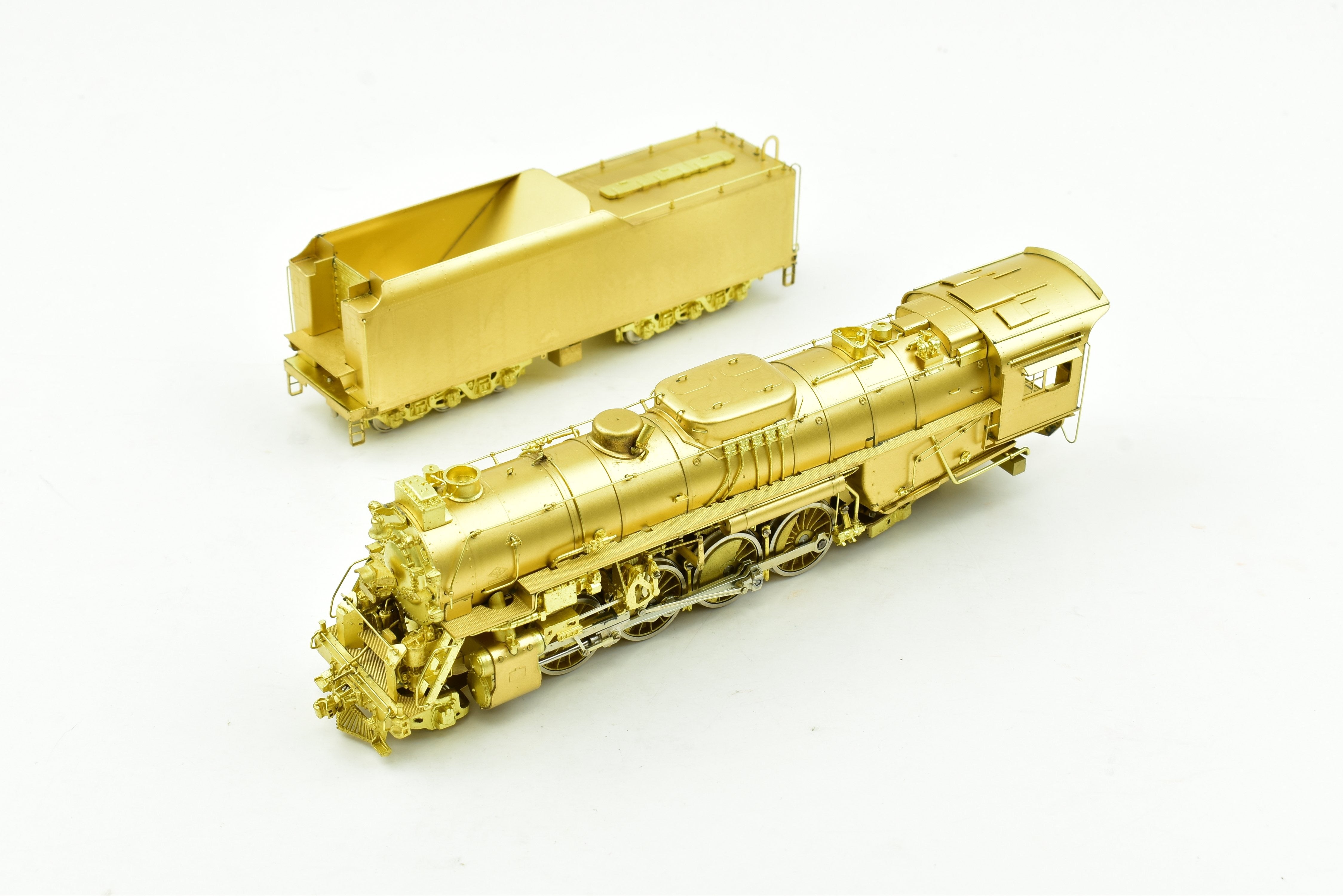 HO Scale Brass Model Train Key Imports PM - Pere Marquette N - 1 2 - 8 - 4 Berkshire Steam Locomotive