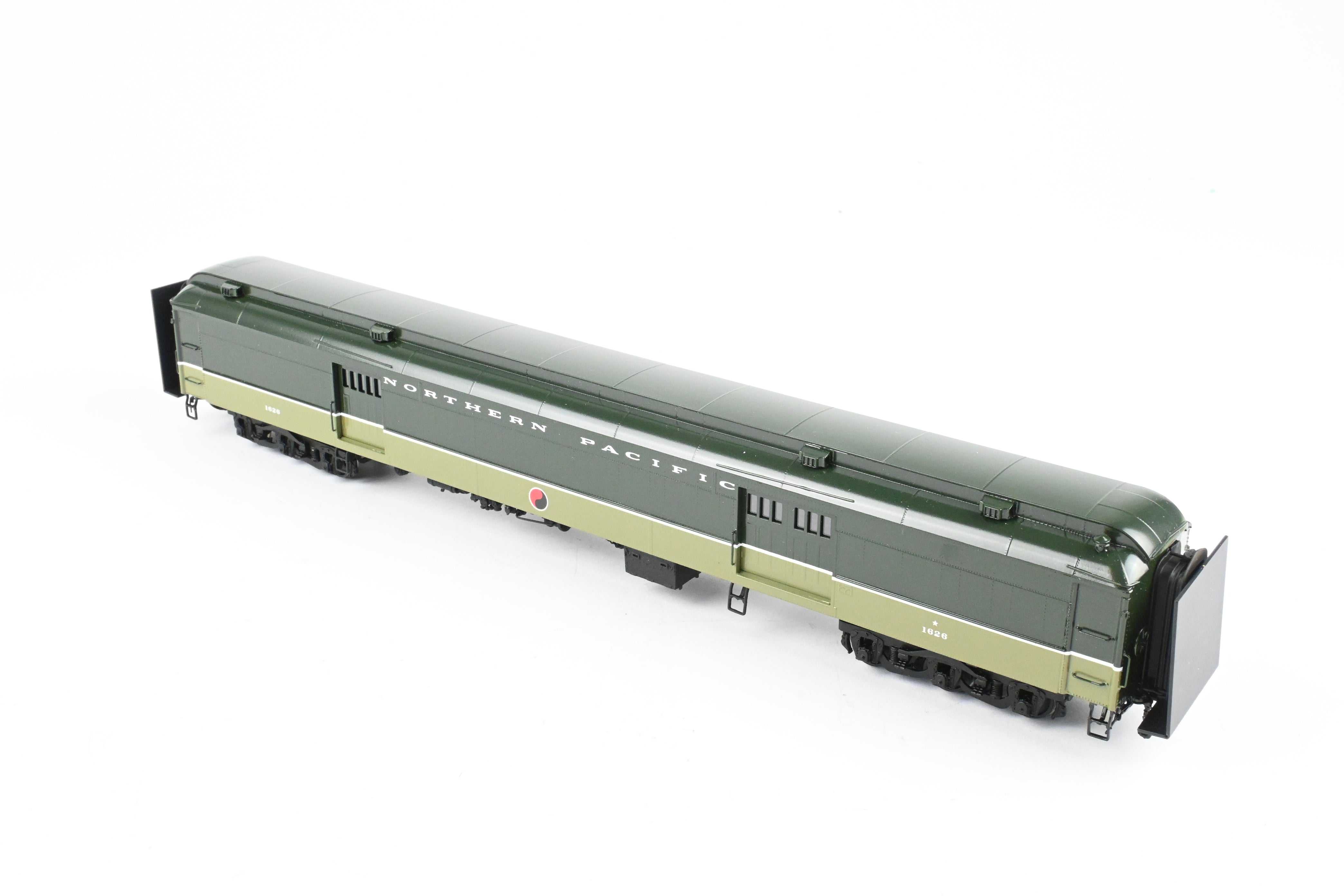 HO Scale Brass Model Train Baggage Car by W&R Enterprises - Northern Pacific Baggage Car Featuring Wood Doors, FP Loewy Design, No. 1626