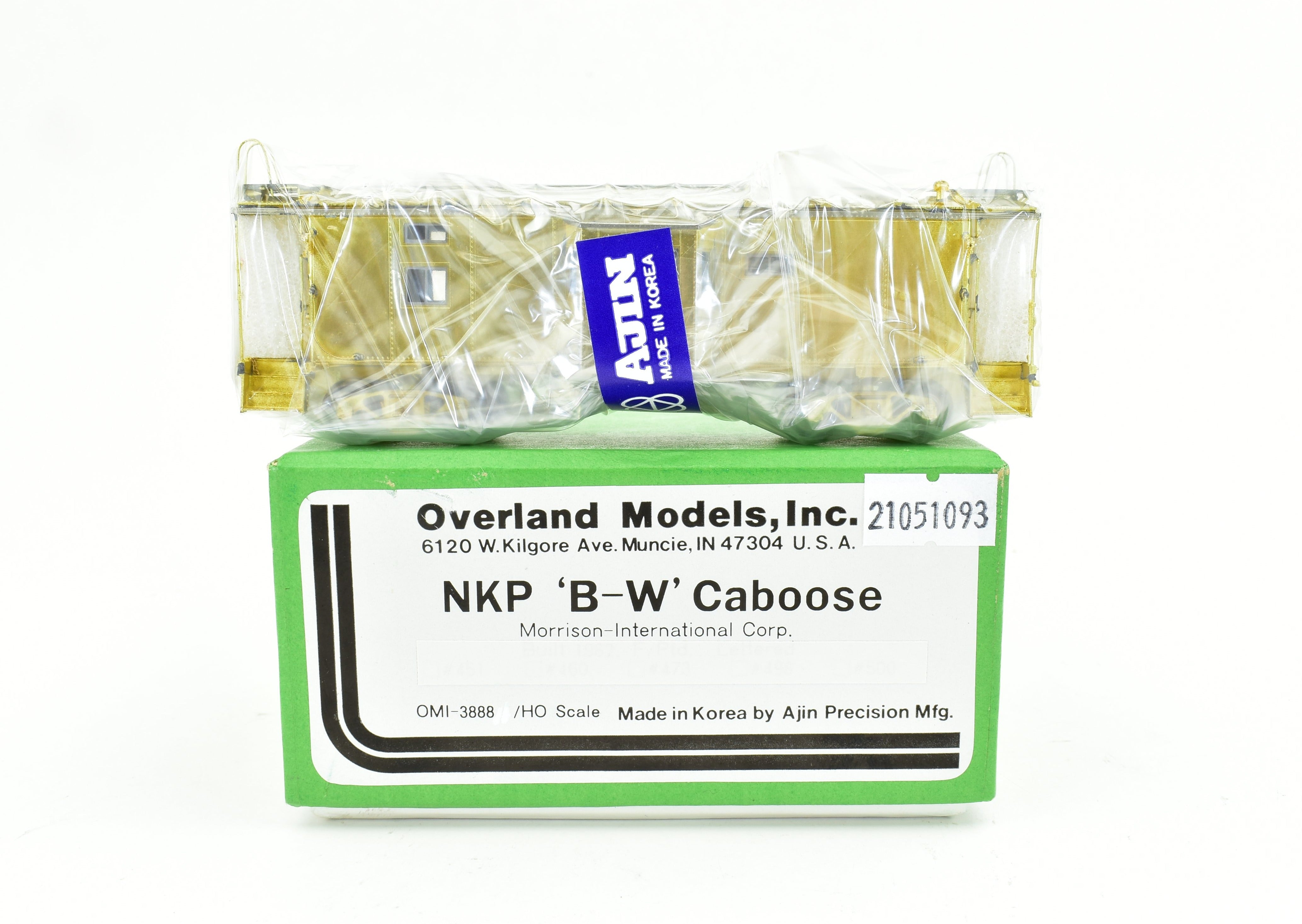 HO Scale Brass OMI - Overland Models, Inc. Nickel Plate Road (NKP) Bay Window Caboose Model