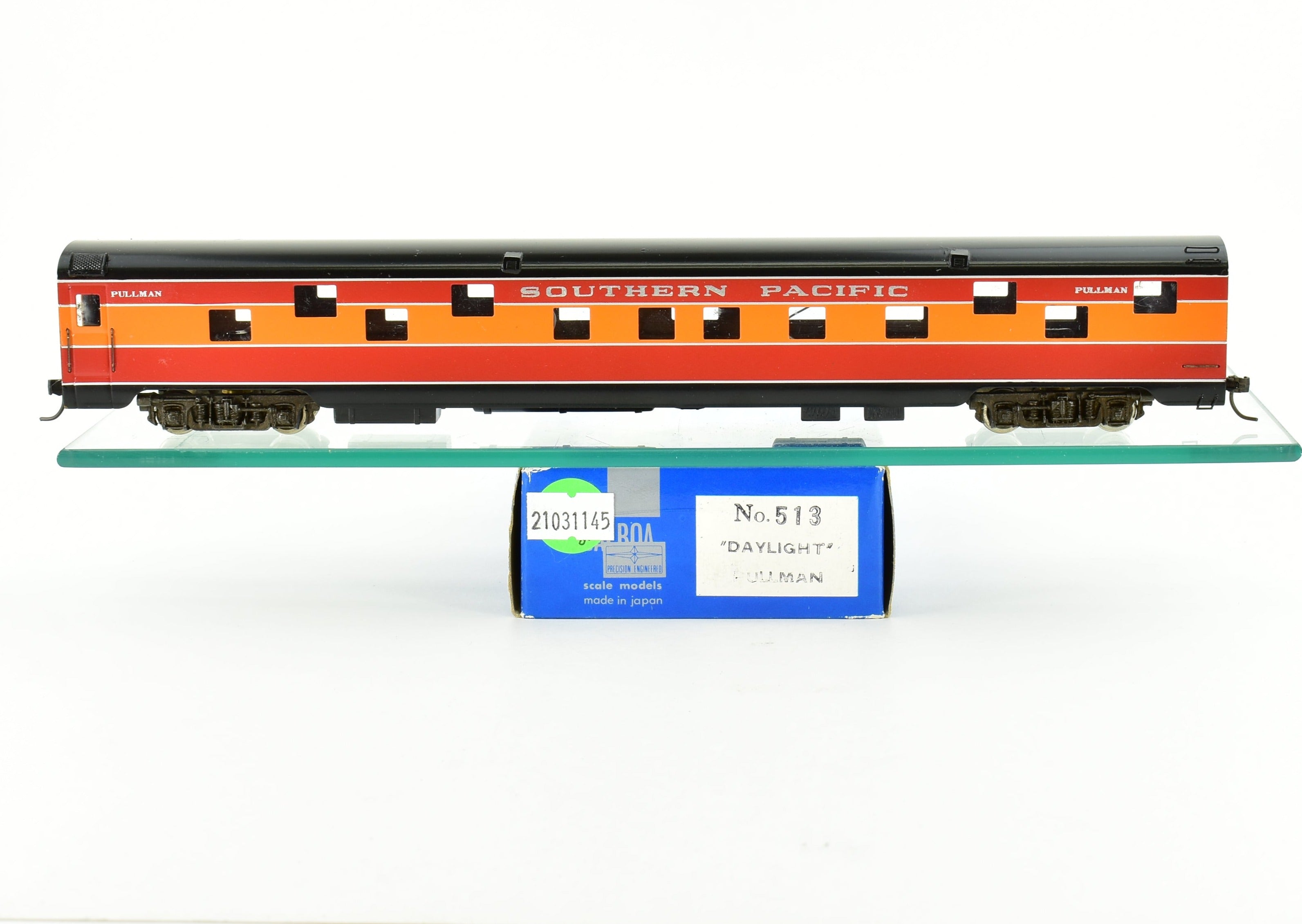 HO Scale Brass Balboa SP - Southern Pacific Daylight Pullman Train Car with Factory Painting