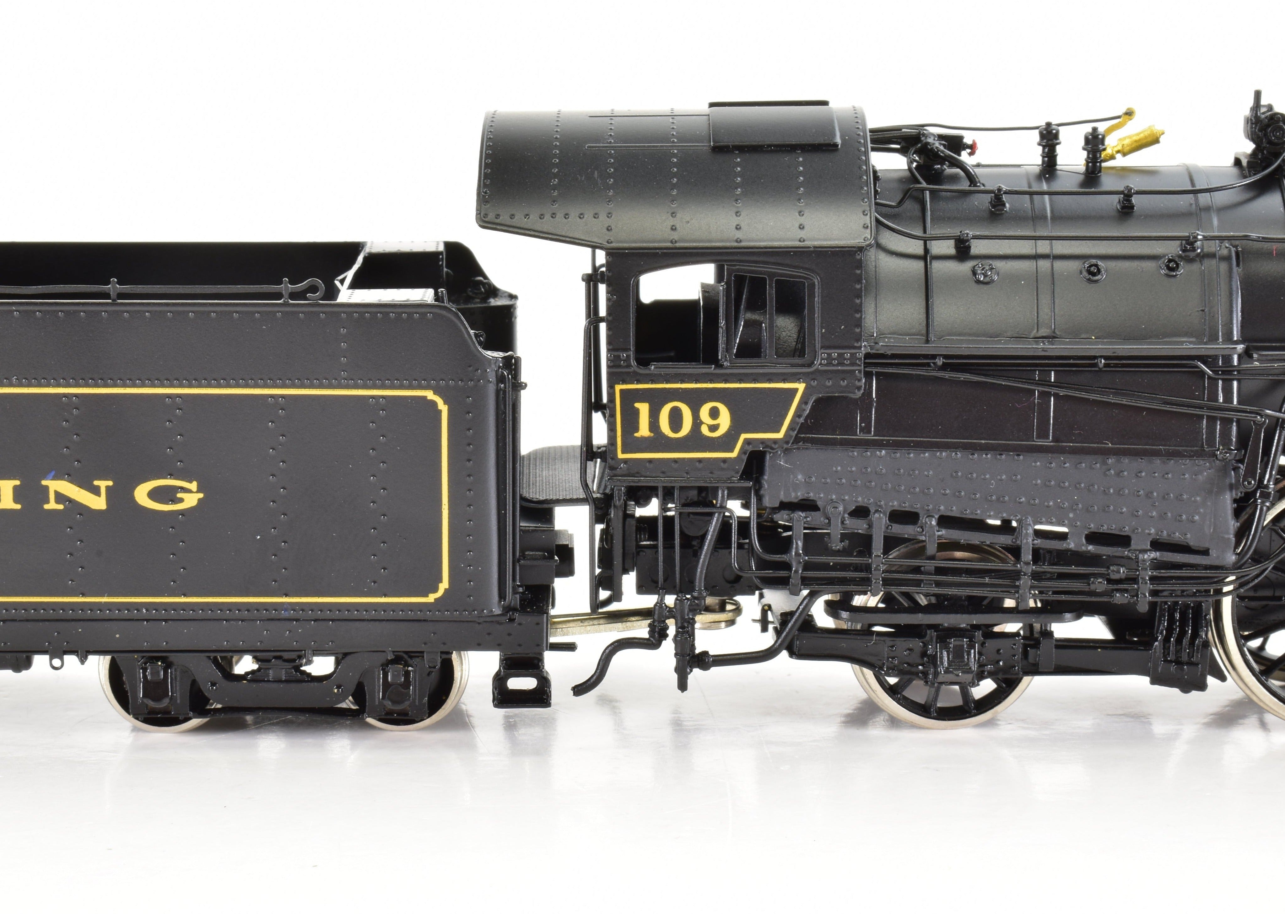 HO Scale Brass Model Train - Overland Models Reading G1Sa 4-6-2 FP Steam Locomotive No. 109