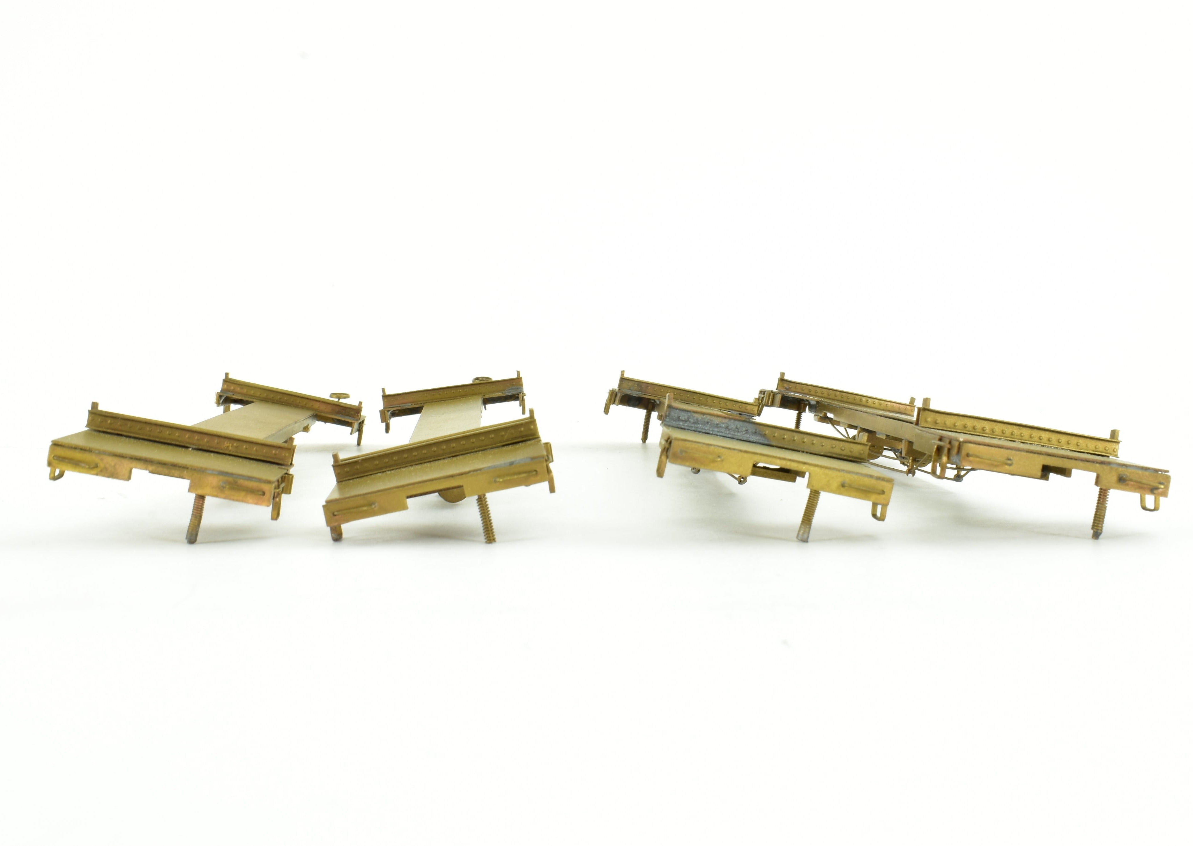 HO Brass 41' Log Cars 4-Pack by Far East Distributors, No Trucks