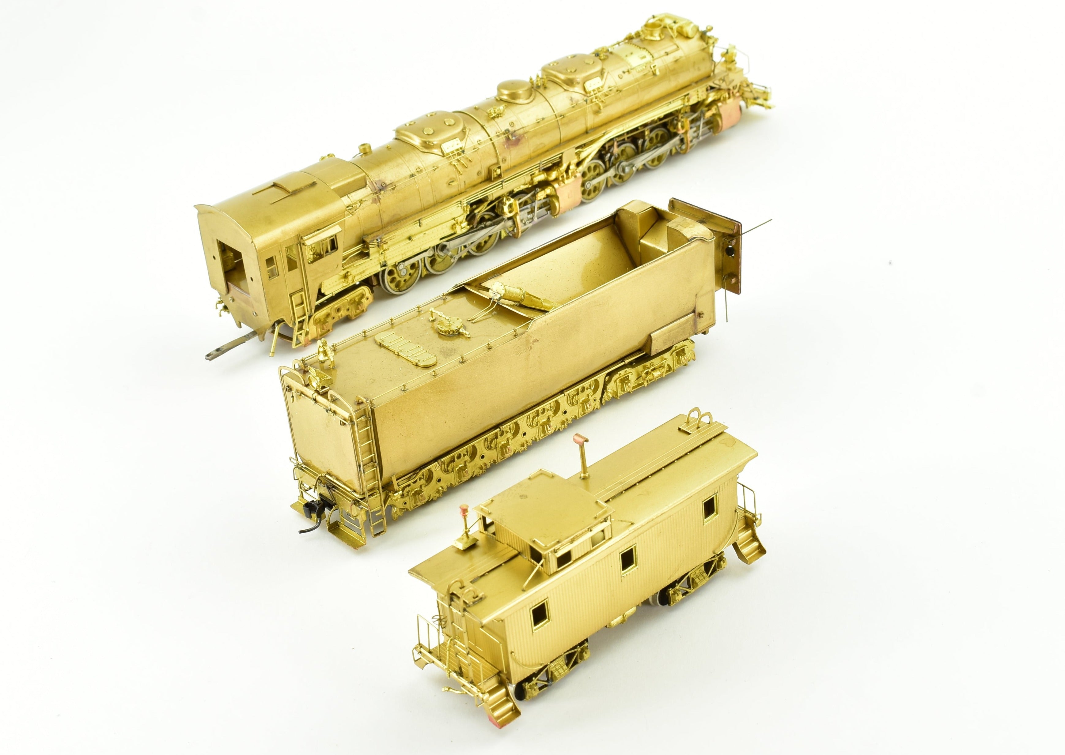 HO Scale Brass Model Train - Westside Model Co. DM&IR - Duluth, Missabe, & Iron Range 2-8-8-4 Yellowstone M-4 Steam Locomotive with Caboose