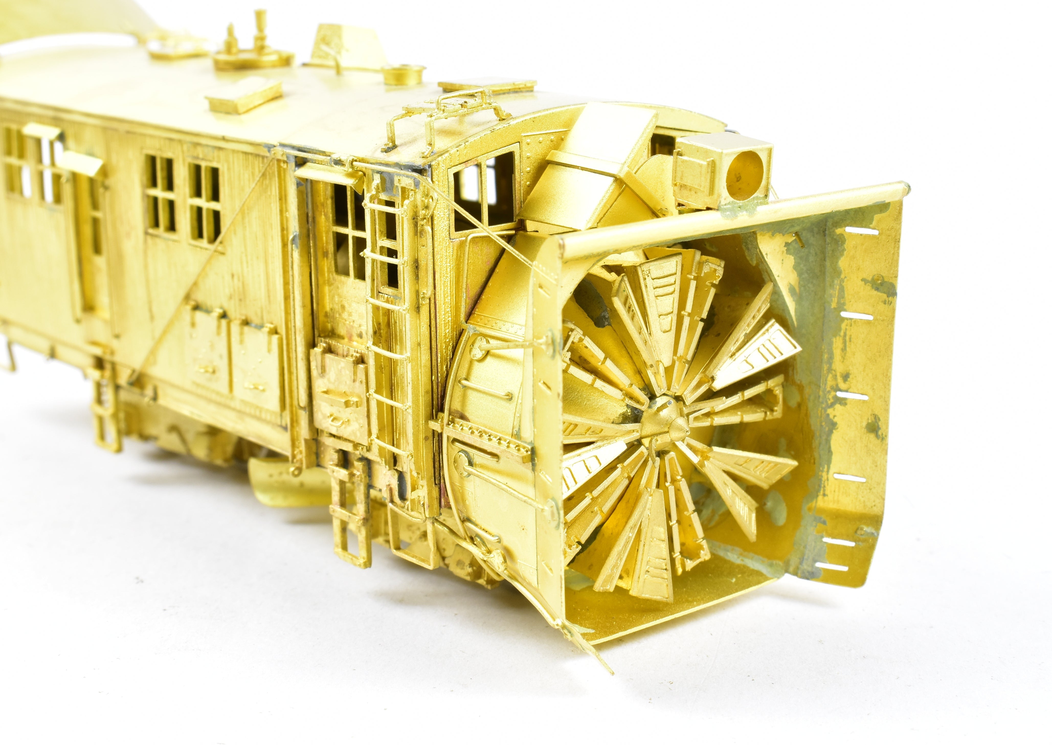 1991 HOn3 Brass D&RGW 'O-Y' Rotary Snowplow by OMI with Tender