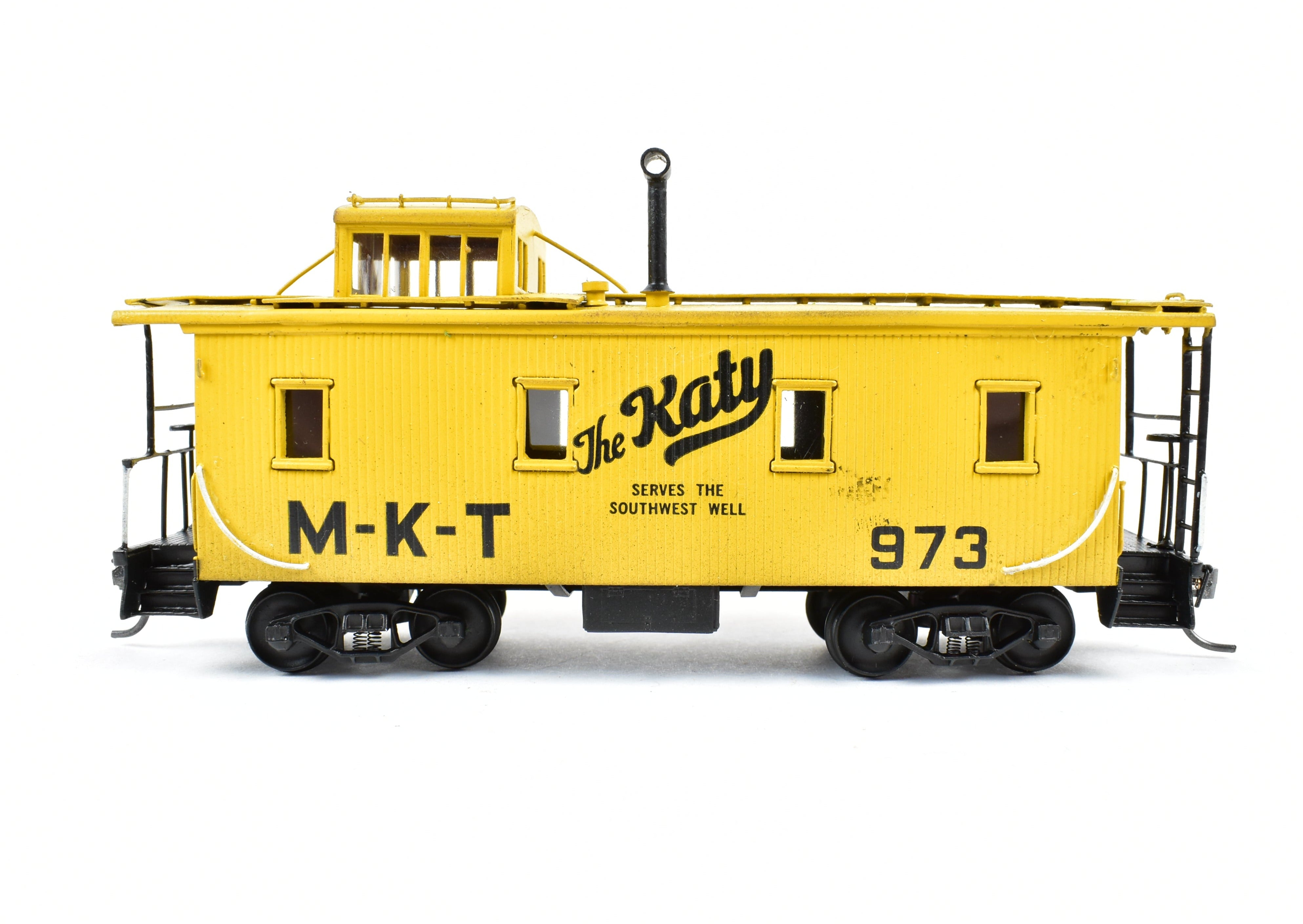 Hallmark Models HO Brass Missouri Kansas Texas Katy Wood Sheathed Caboose, No Original Box
