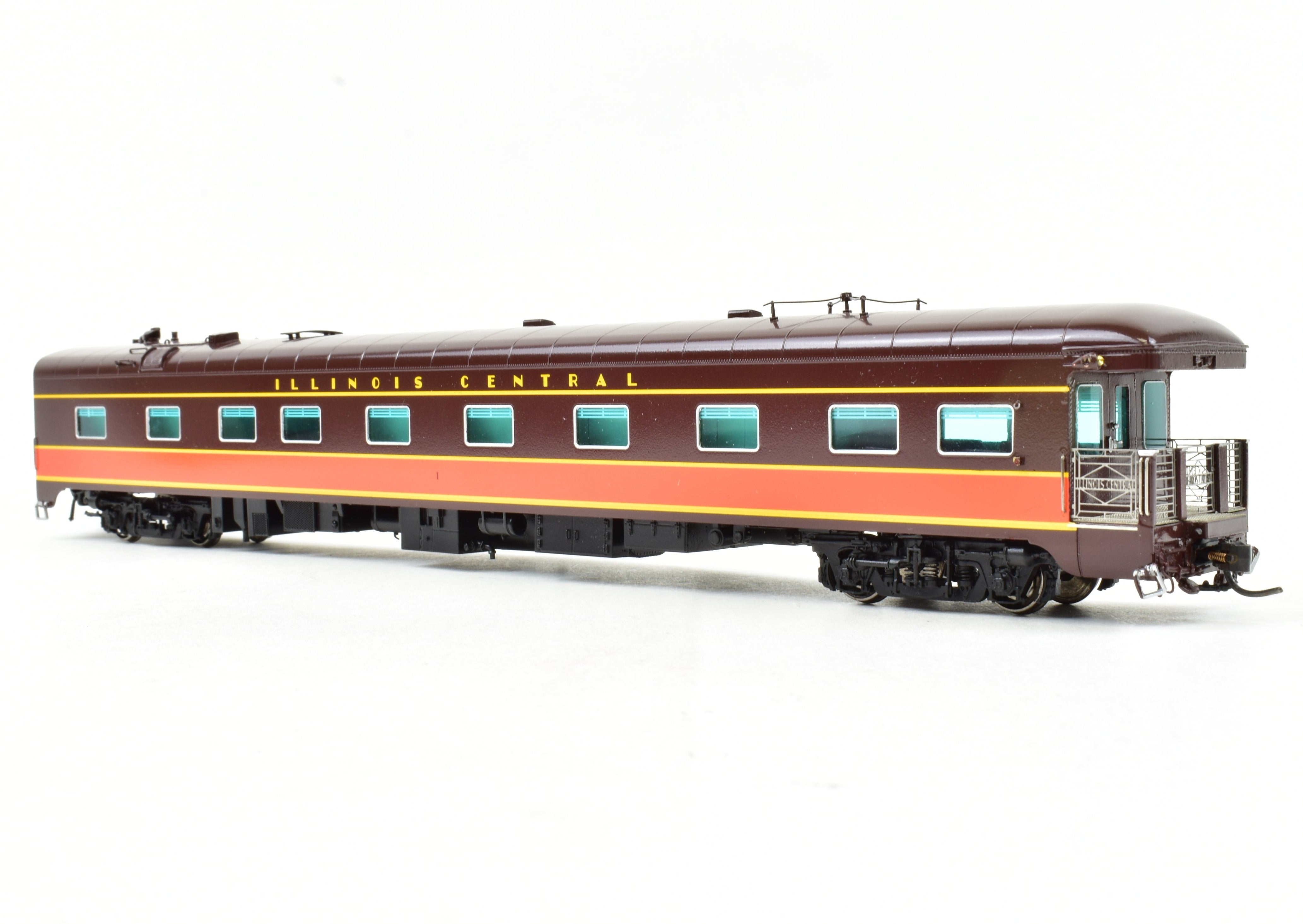 Illinois Central #1 HO Scale Brass Business Car, Factory Painted by Railway Classics