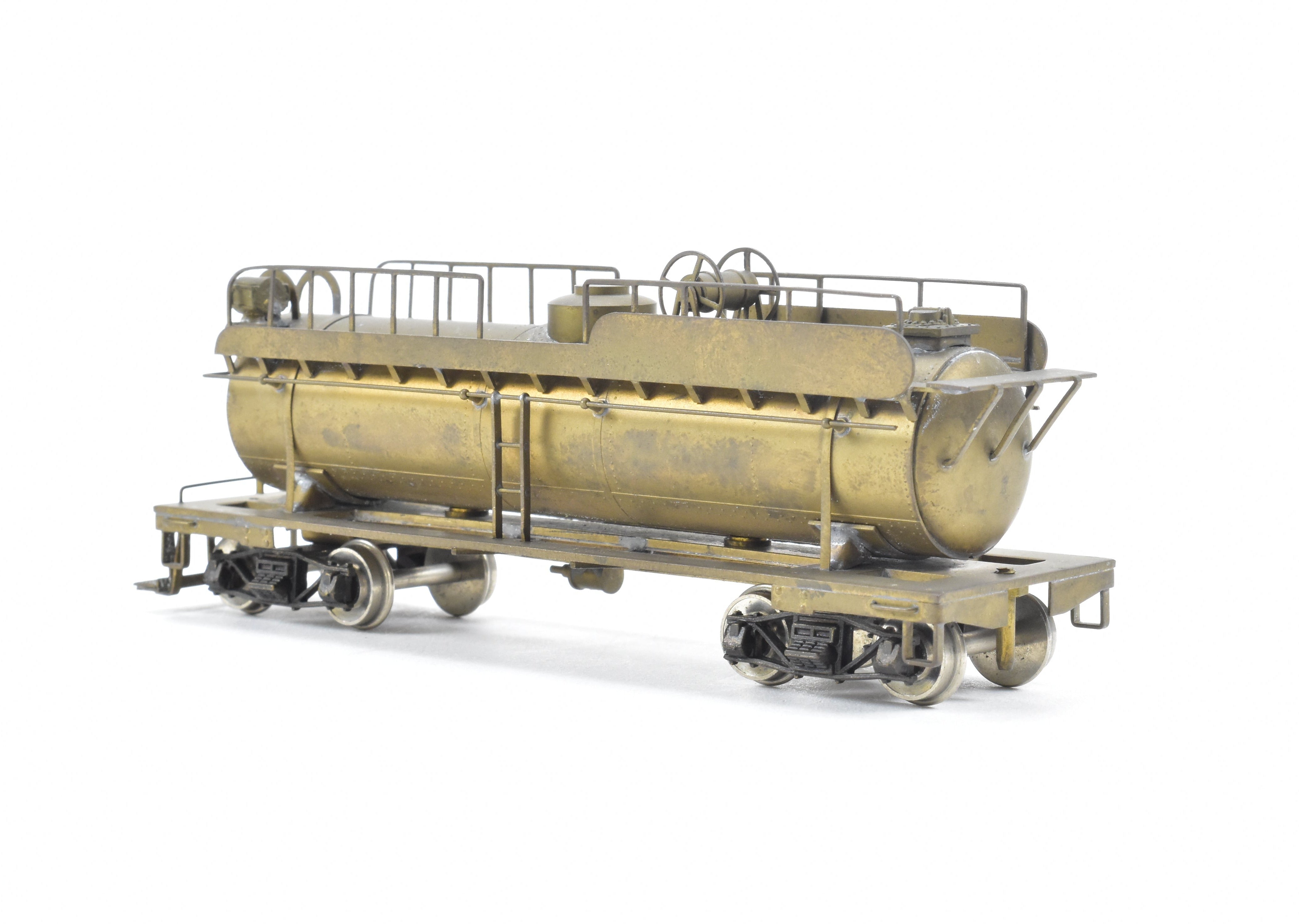 HO Brass Northwest Short Line Logging Tank Car/Aux Tender, No Box, Good Condition