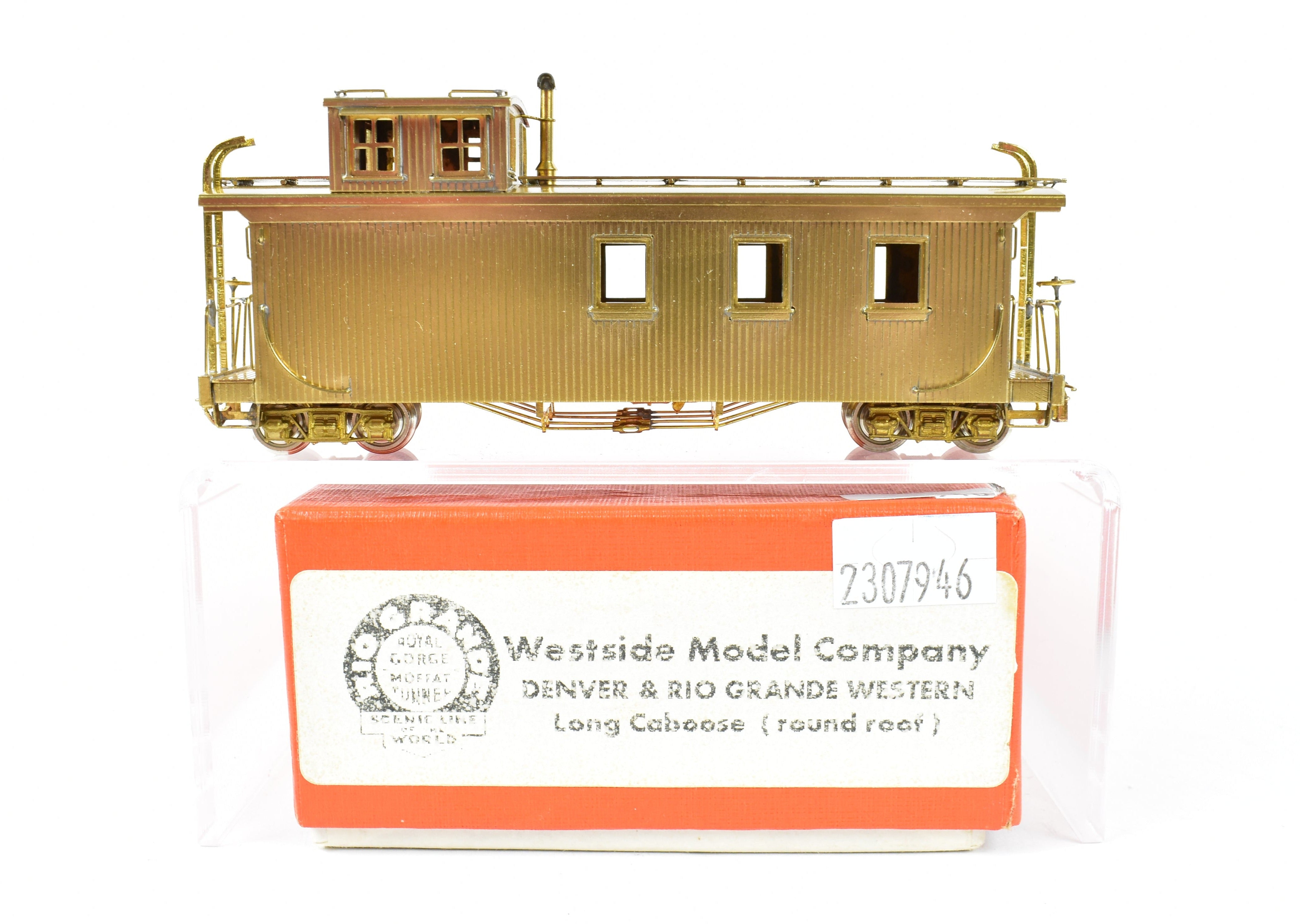 HOn3 Scale Pro Custom Hobbies (PCH) Model of Denver & Rio Grande Western (D&RGW) Caboose with Round Roof