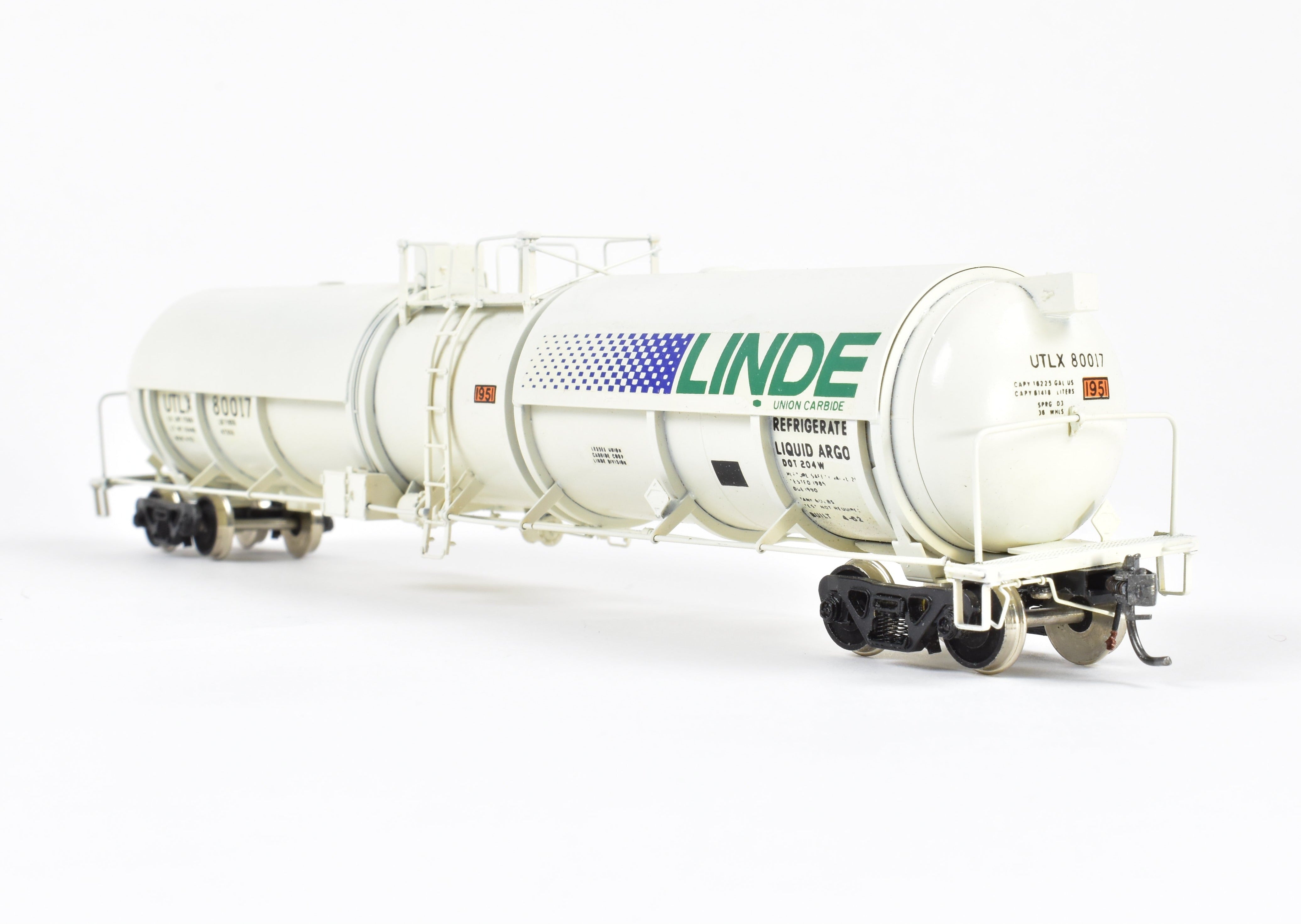 HO Brass OMI Overland Models Liquid Argon Tank Car #80017