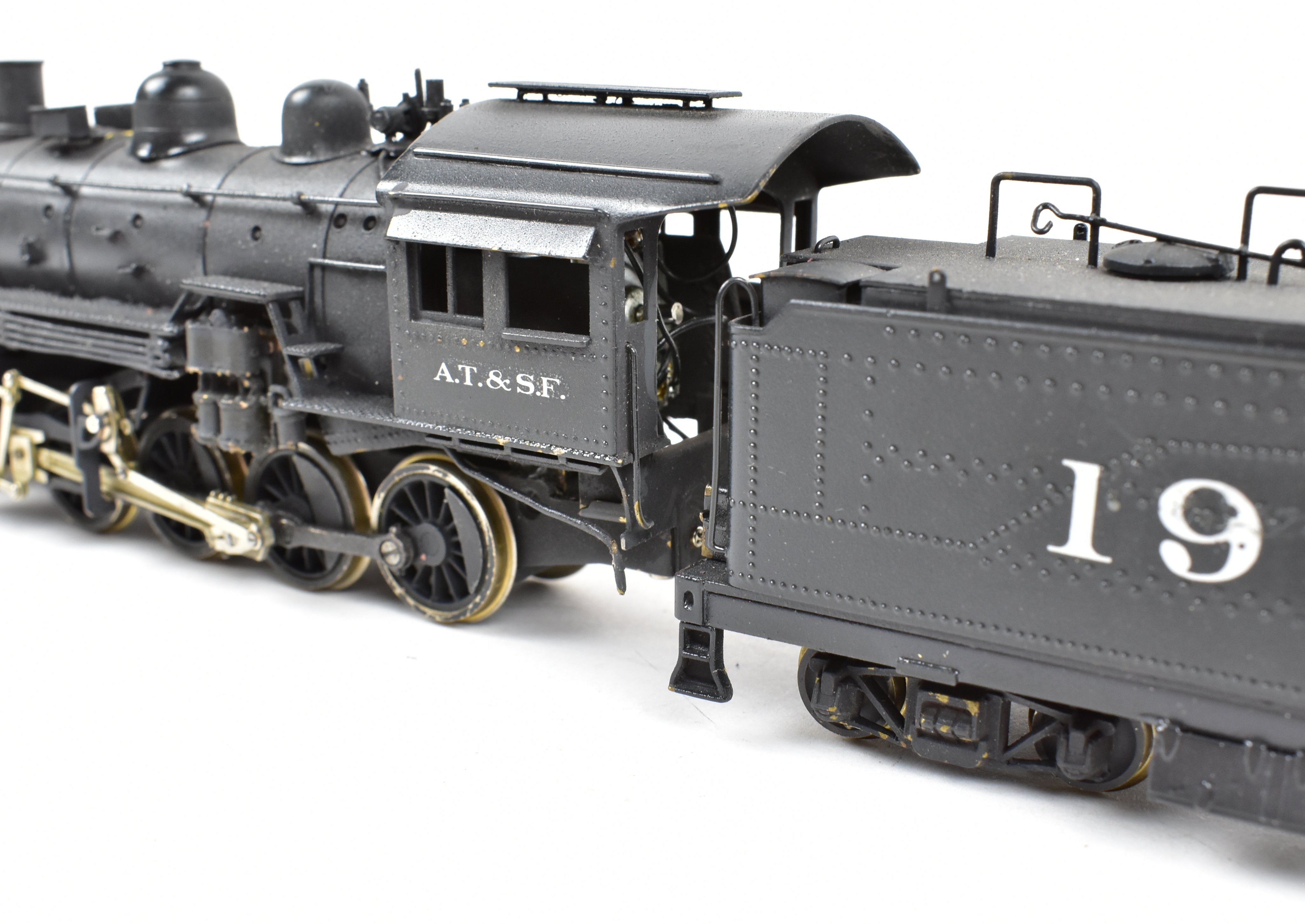 HO Brass PFM - United ATSF Santa Fe 2-8-0 Custom Painted with Can Motor & NWSL Gearbox Upgrade