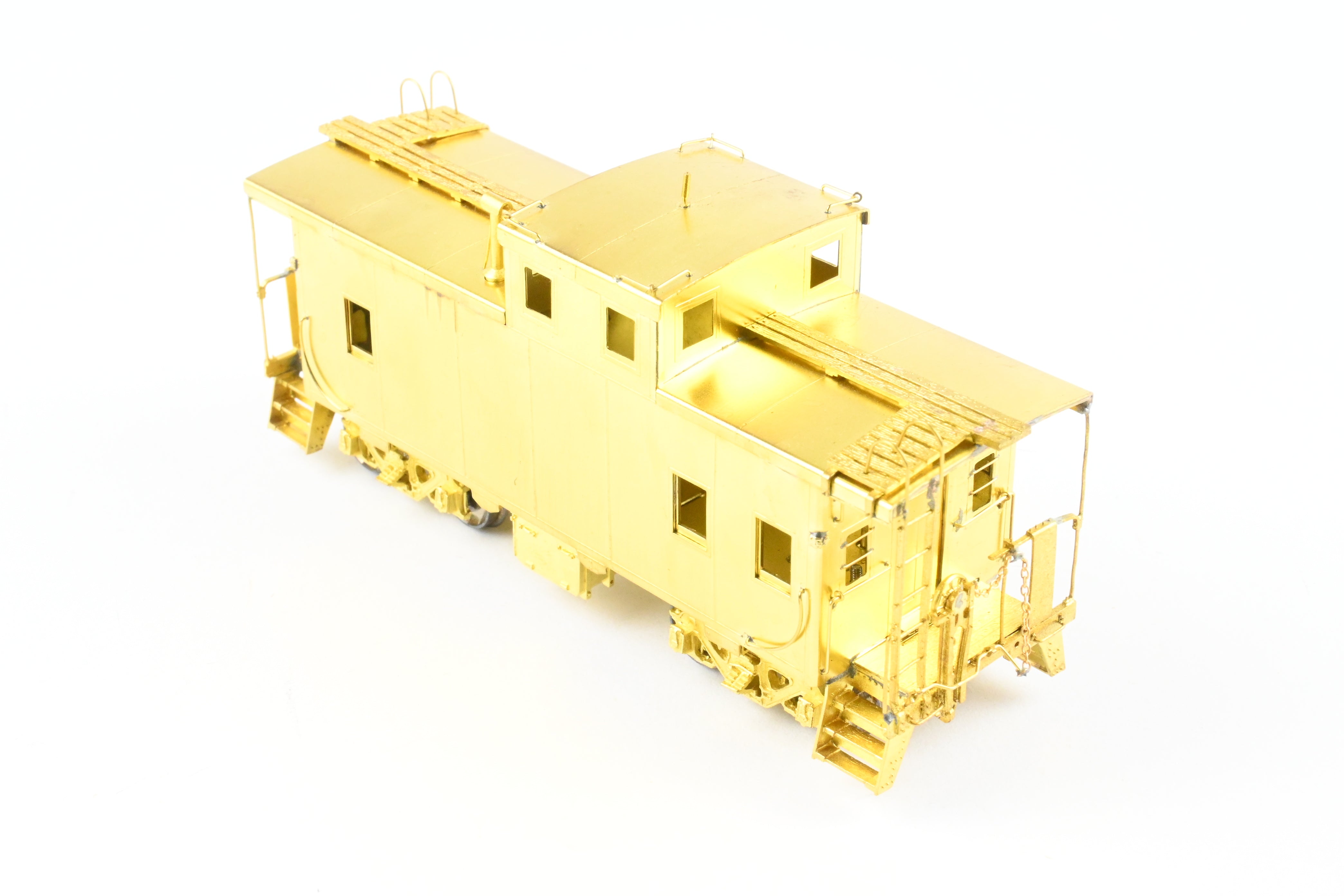 HO Scale Brass OMI - Overland Models, Inc. Erie Railroad Offset Cupola Welded Caboose with Radio Equipment from 1947 to 1960, Model Number #C222 - C269