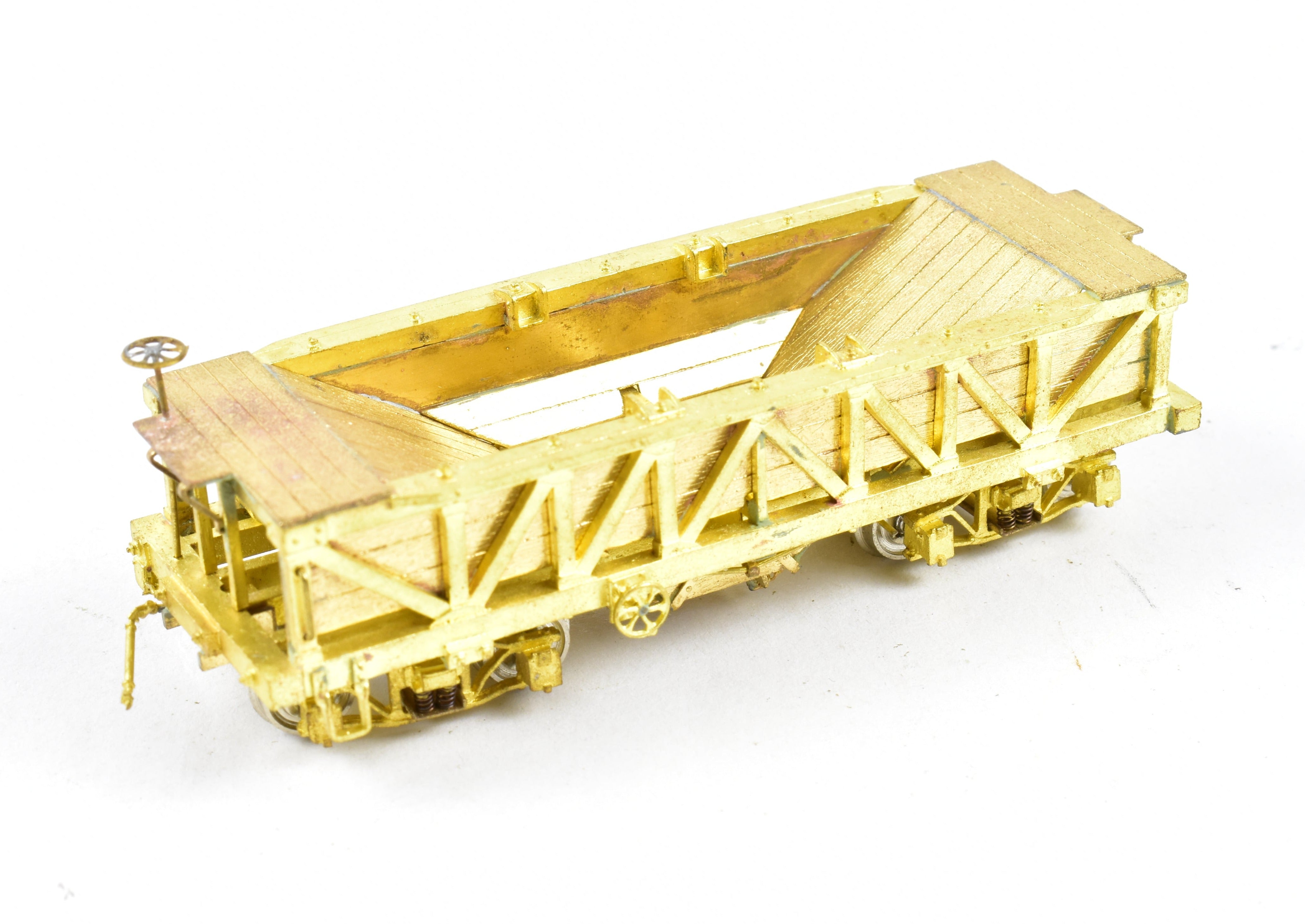 HOn3 Brass OMI Rock Car with Sprung Trucks from Overland Models in Great Condition