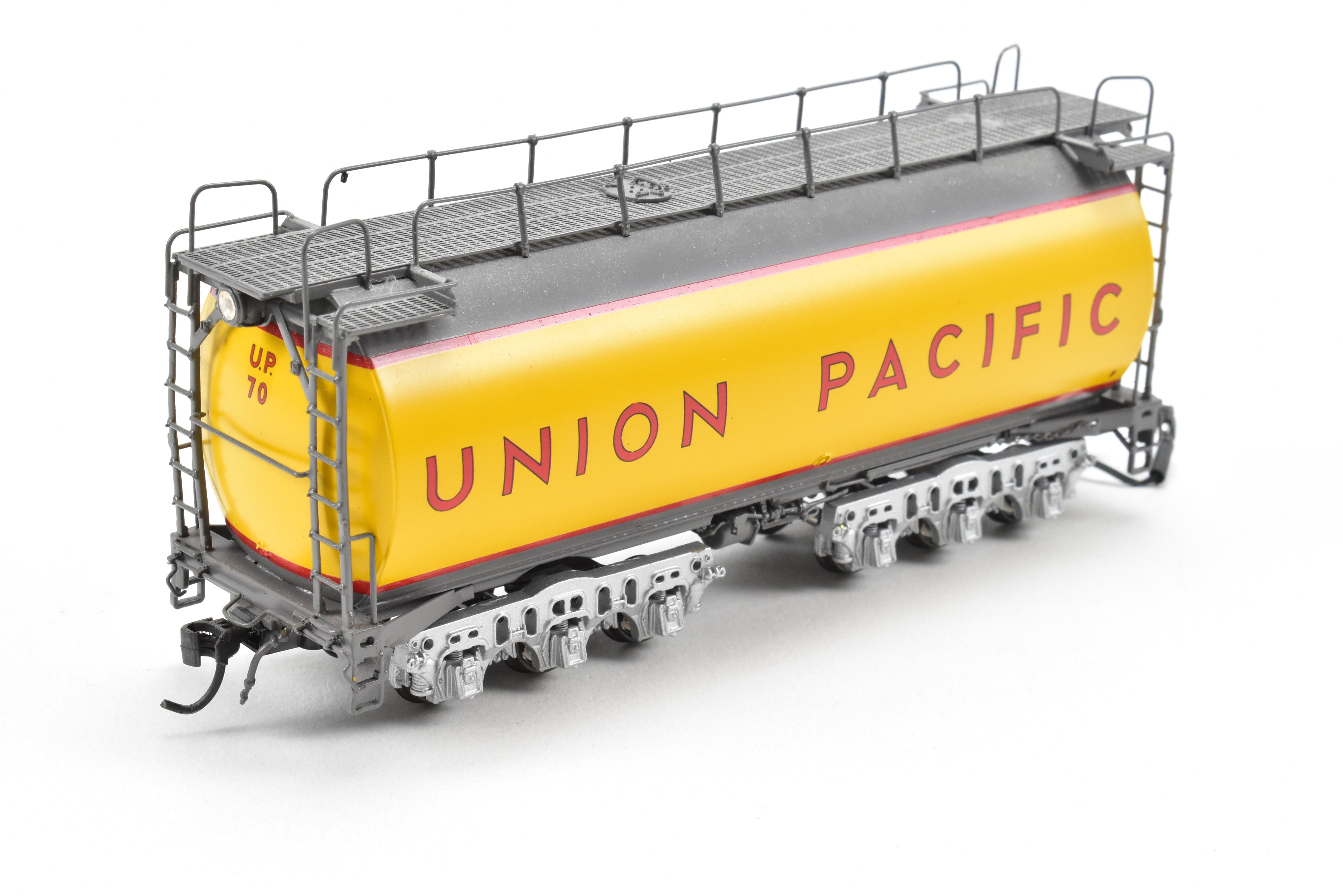 HO Brass OMI UP Union Pacific Veranda Turbine Round Tender #73 Custom Painted