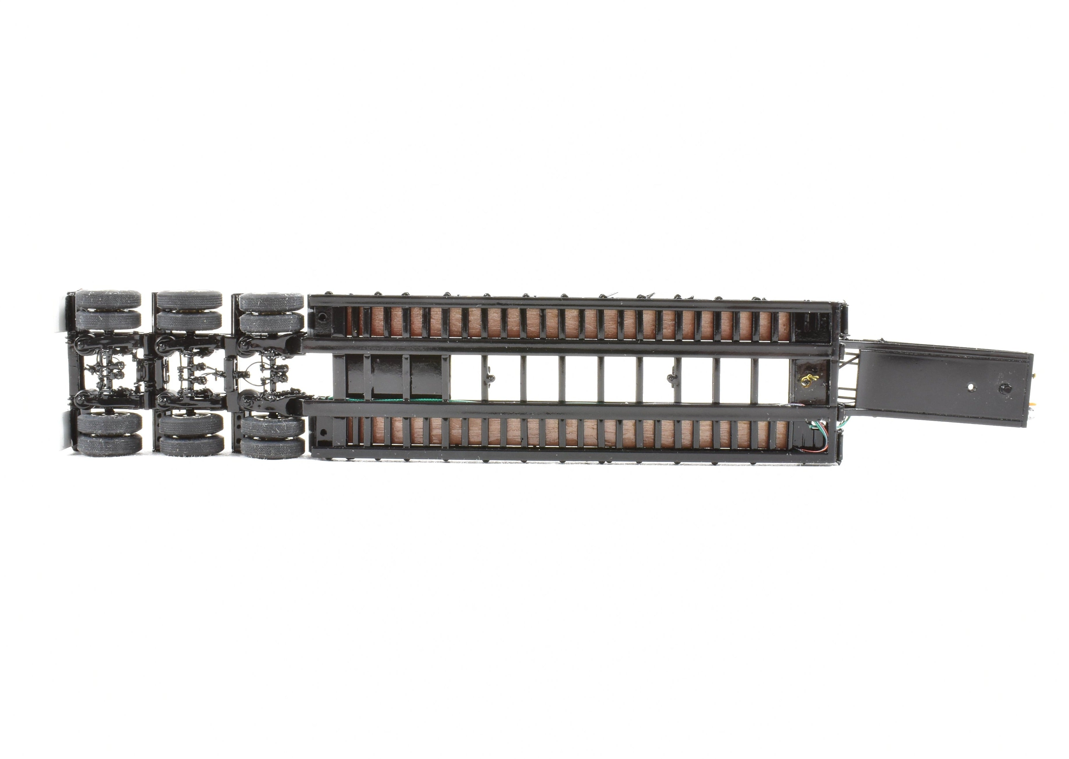 High-Quality HO Scale Brass Construction Classic Mint Collectibles Talbert 55SA Low Boy Trailer with Factory-Painted Black Finish and Fine Details