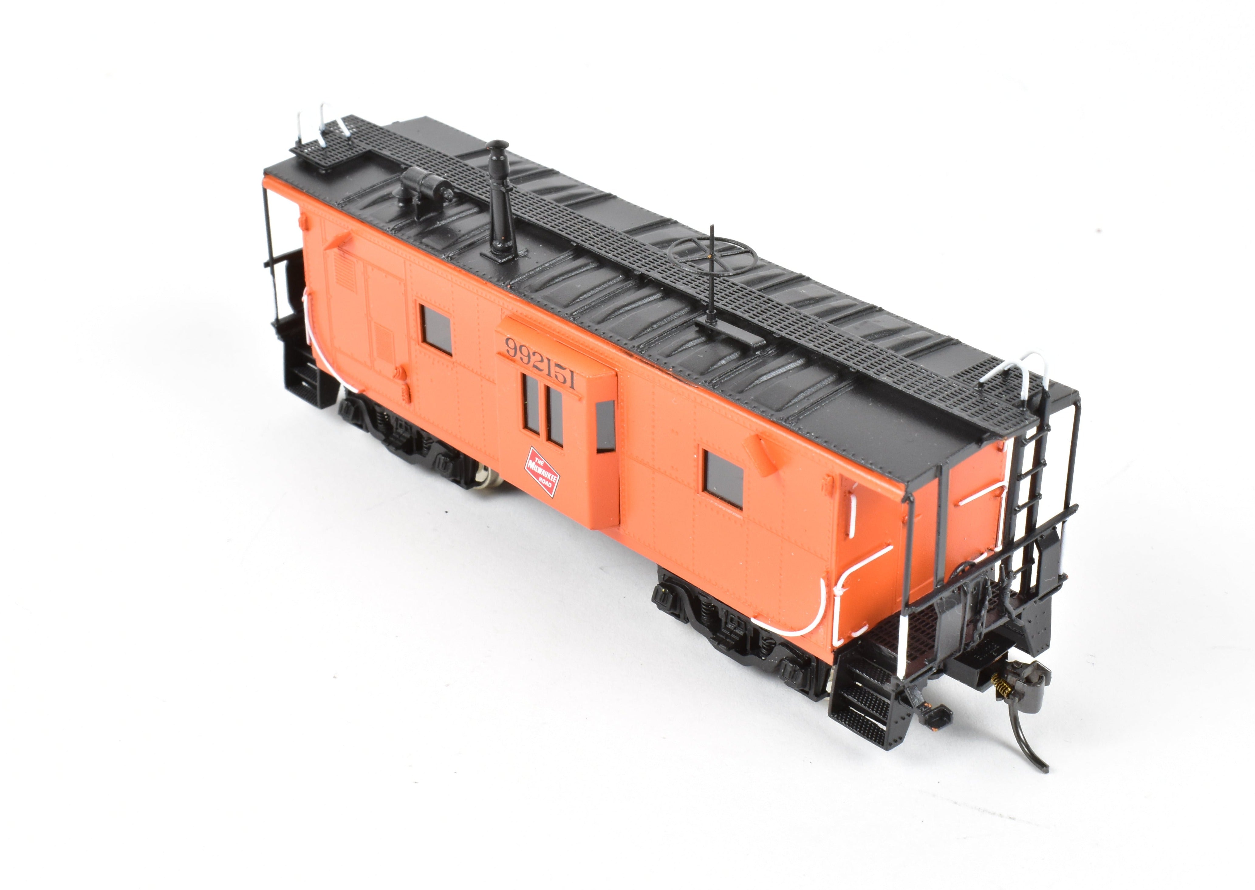 HO Brass OMI - Overland Models MILW Riveted Bay Window Caboose No. 992151
