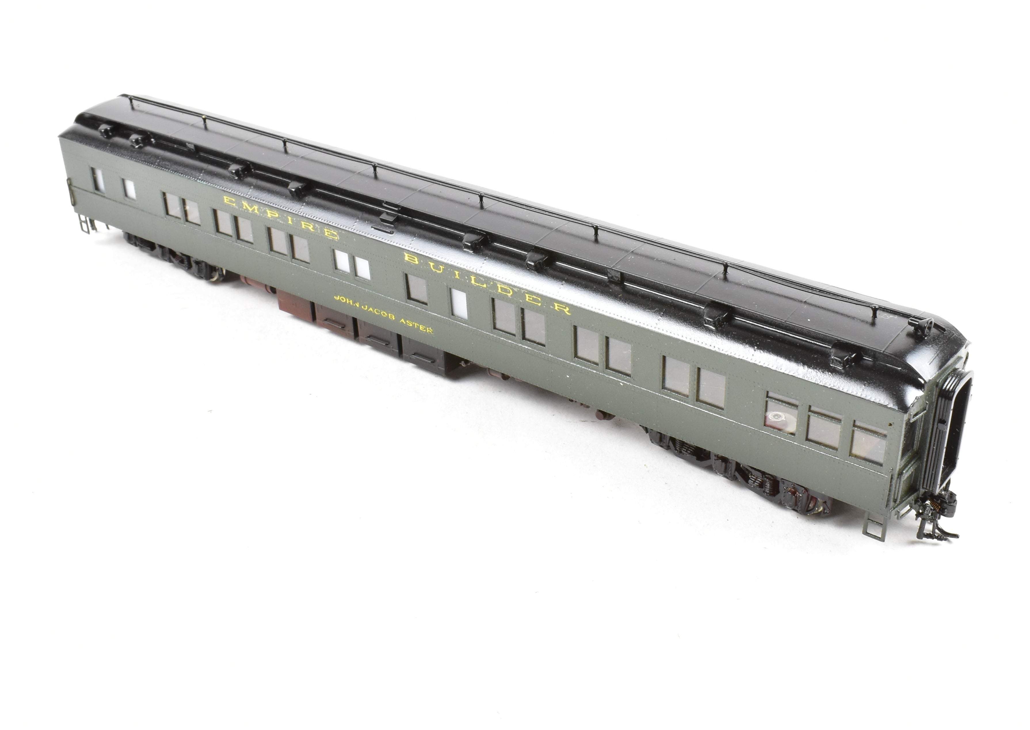 HO Brass Great Northern Empire Builder Heavyweight Solarium Lounge Model by S. Soho & Co.