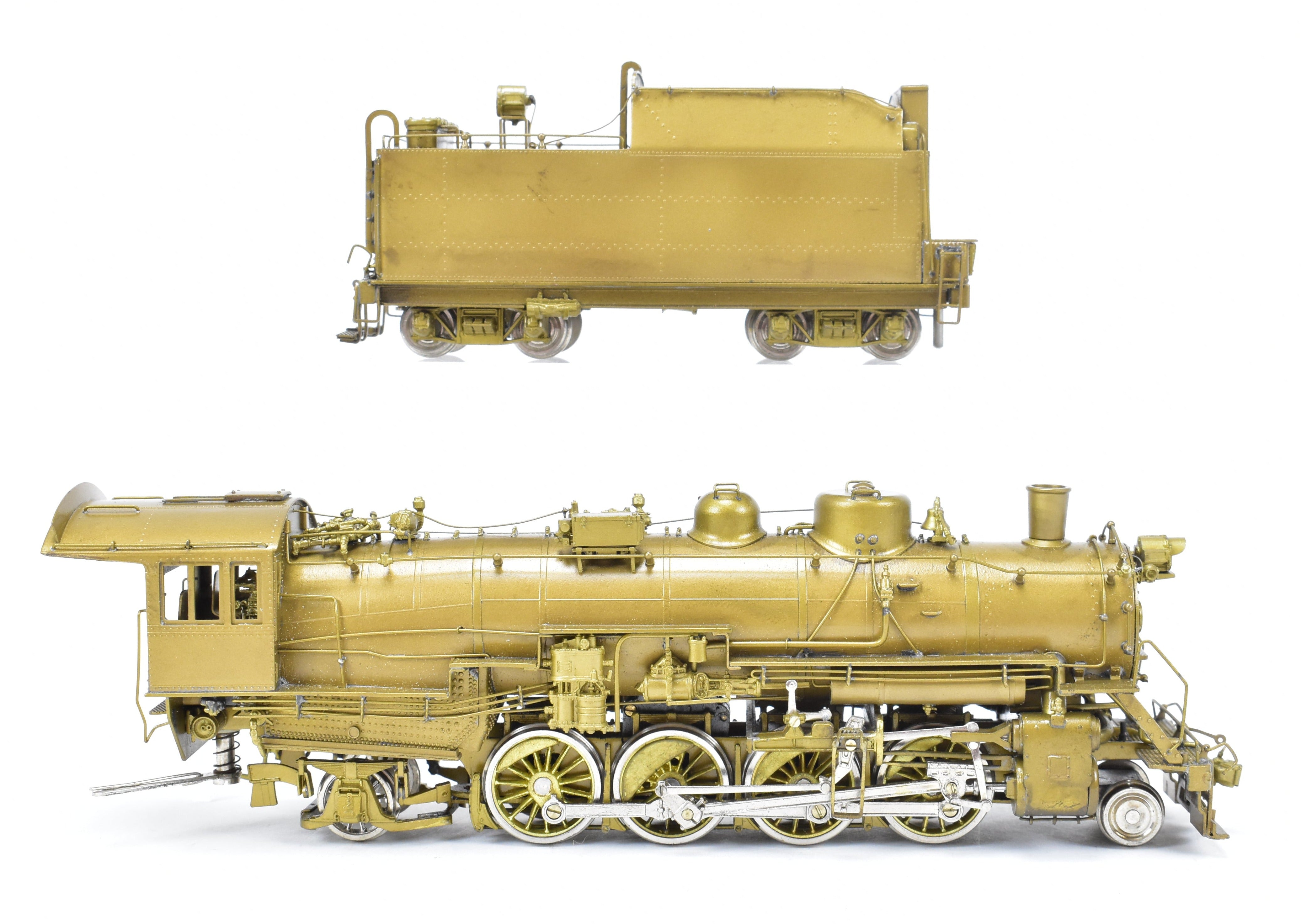 HO Scale Brass Model of Oriental Limited CB&Q - Burlington Route O - 1a 2 - 8 - 2 Steam Locomotive