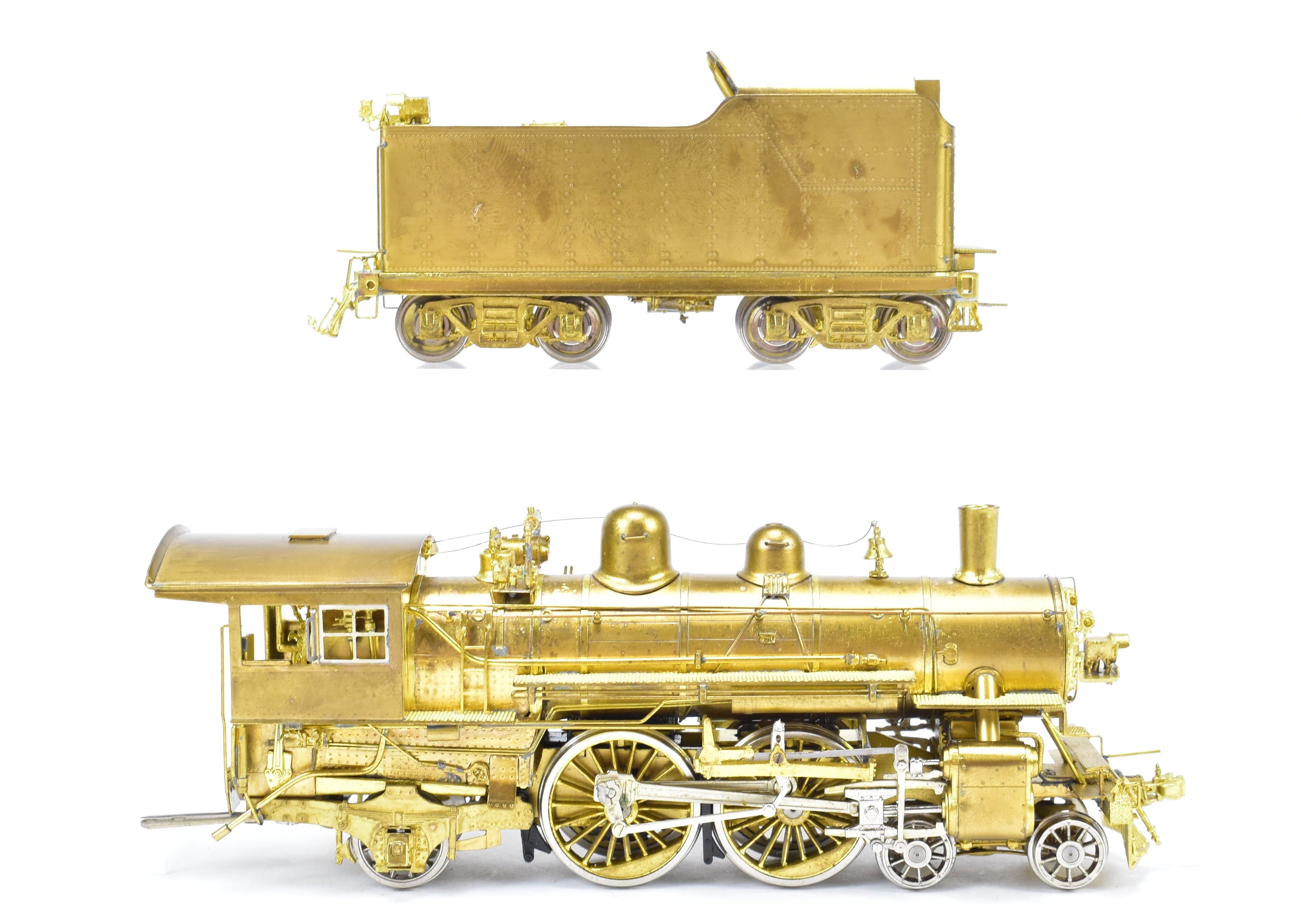 HO Scale Brass Model Train - Overland Models Chicago & North Western D 4-4-2 Atlantic Steam Locomotive