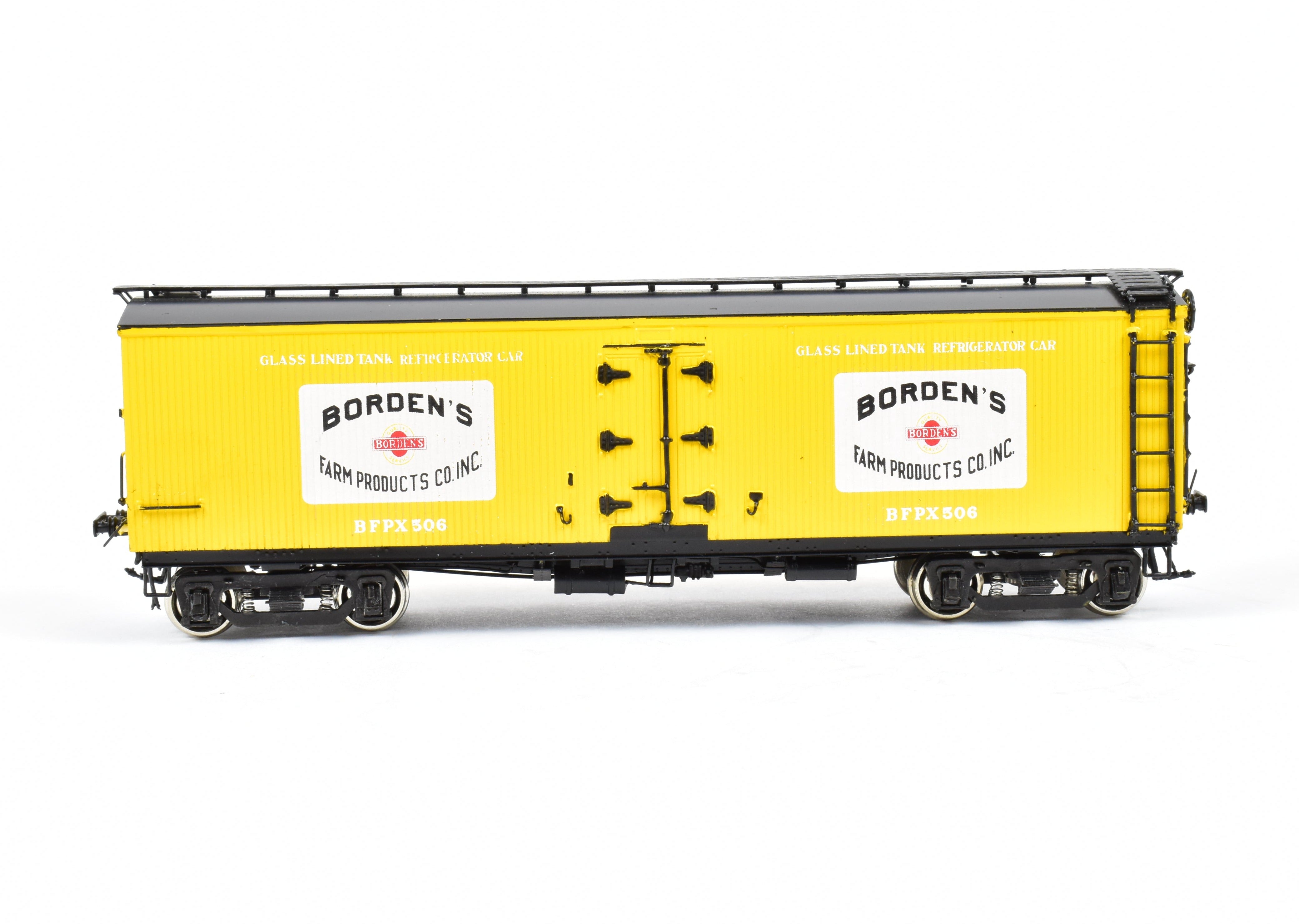 HO Scale Brass Precision Scale Co. Model Railroad 41' Pfaudler Wood Sheath Milk Car Bordens FP from Various Roads