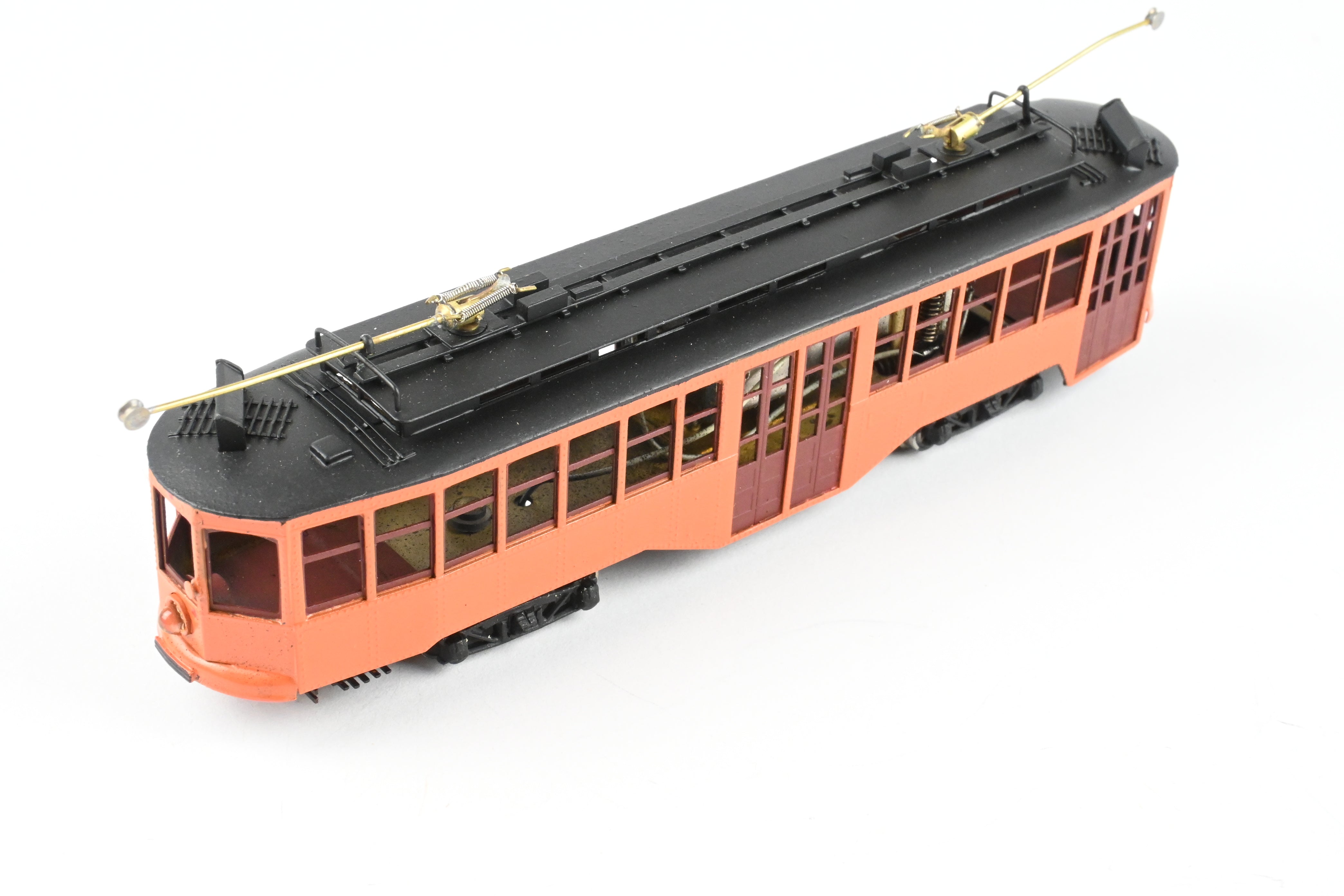 HO Scale Brass Fairfield Models Pittsburgh Railway Co. Double End Jones Trolley CP Unlettered - A Collectible Model Train