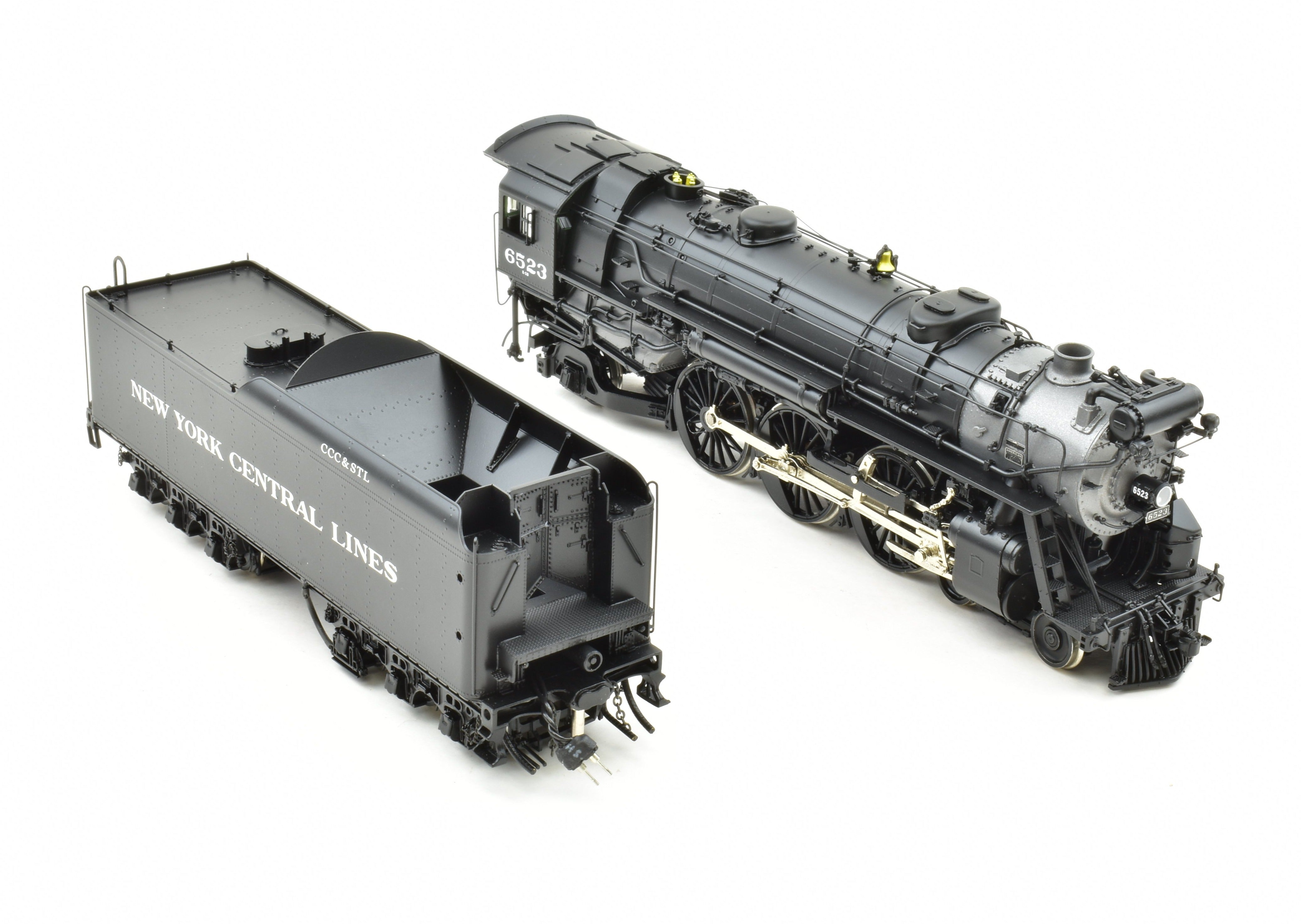 HO Brass Key Imports NYC Big 4 K - 5b 4 - 6 - 2 Pacific Factory - Painted Locomotive #6523