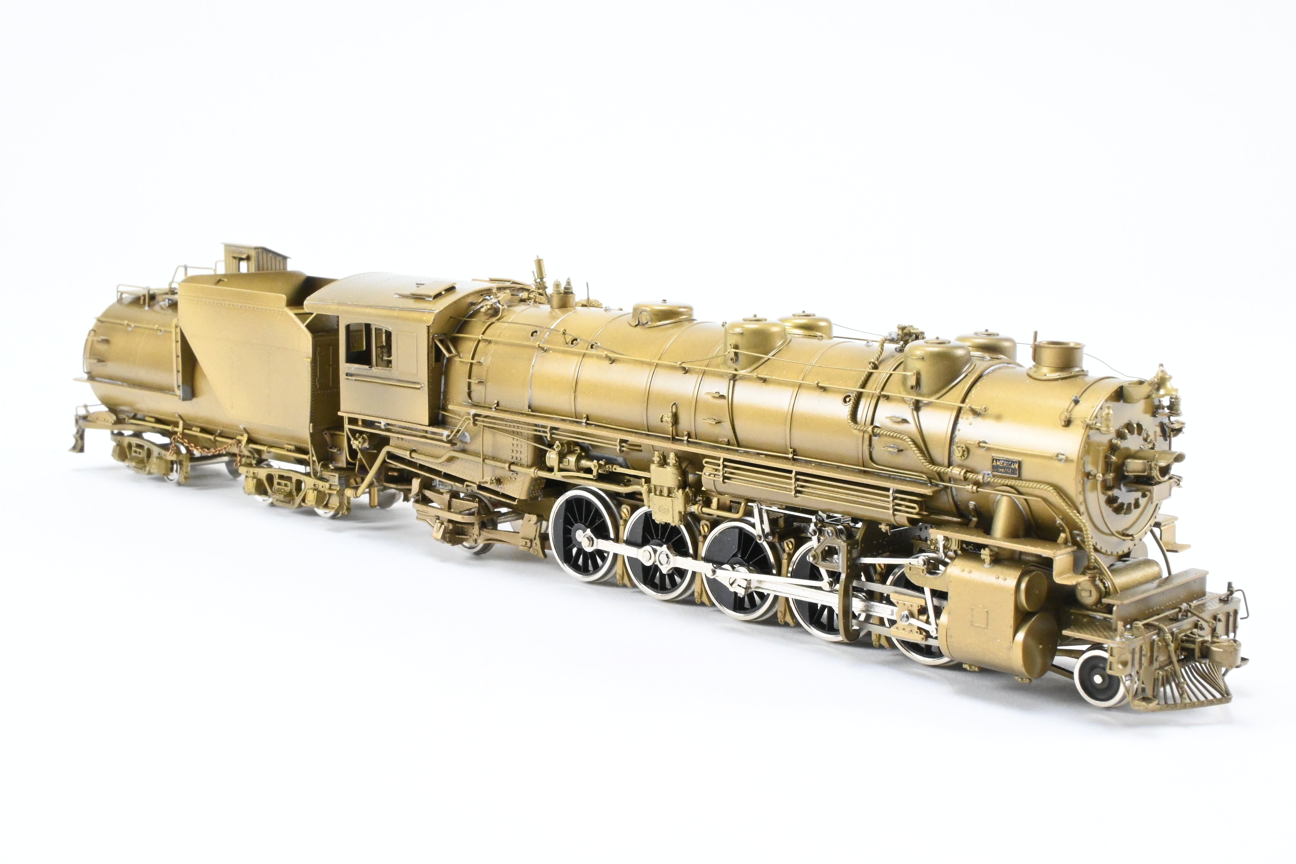 HO Scale Brass Pacific Fast Mail (PFM) Model Train - United D&RGW - Denver & Rio Grande Western 2-10-2 Early Version F-81 Crown Model with High - Detail Features