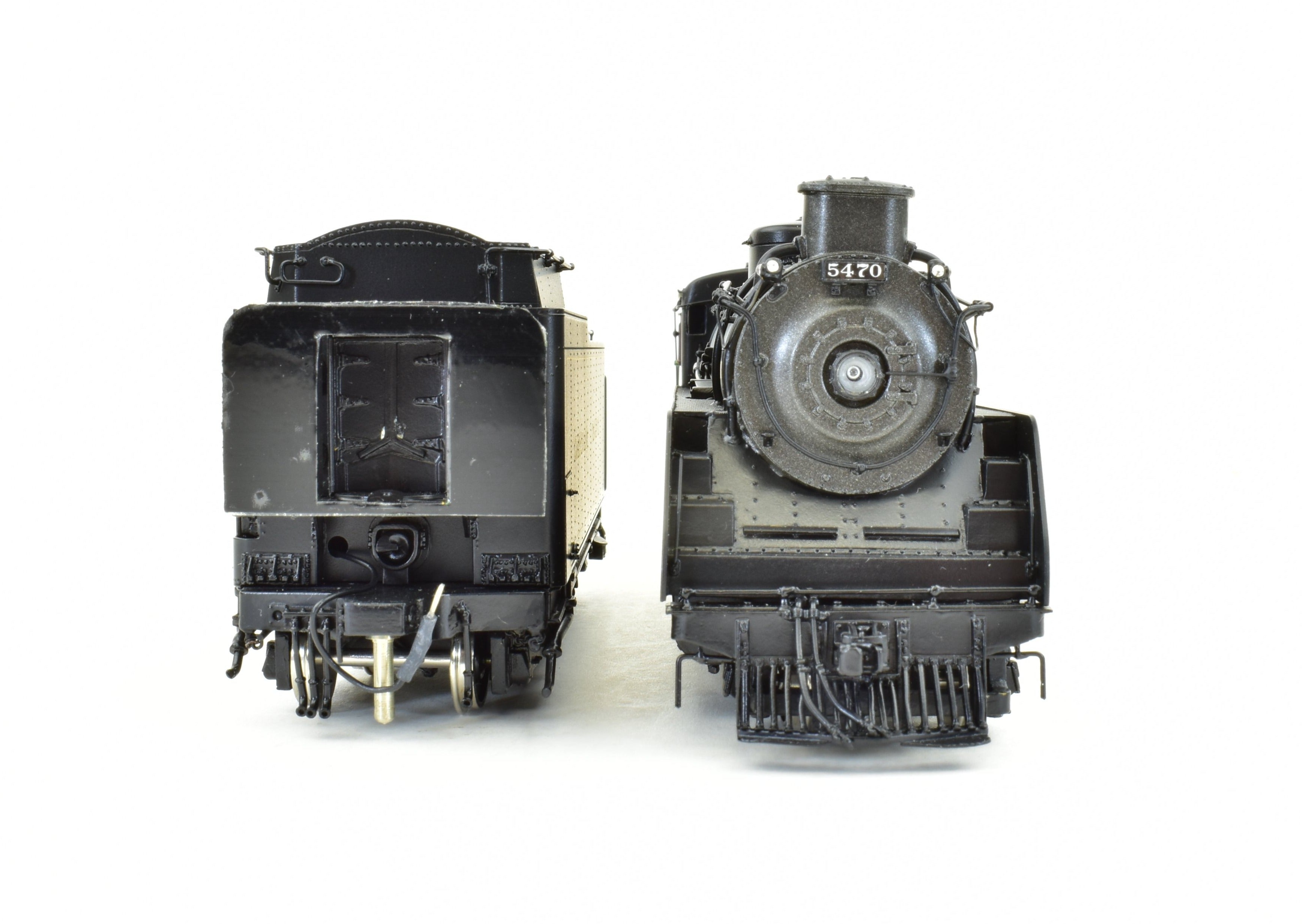 HO Scale Brass Model Train - Division Point CPR (Canadian Pacific Railway) Class P - 2k 2 - 8 - 2 Steam Locomotive #5470 with Front Pilot