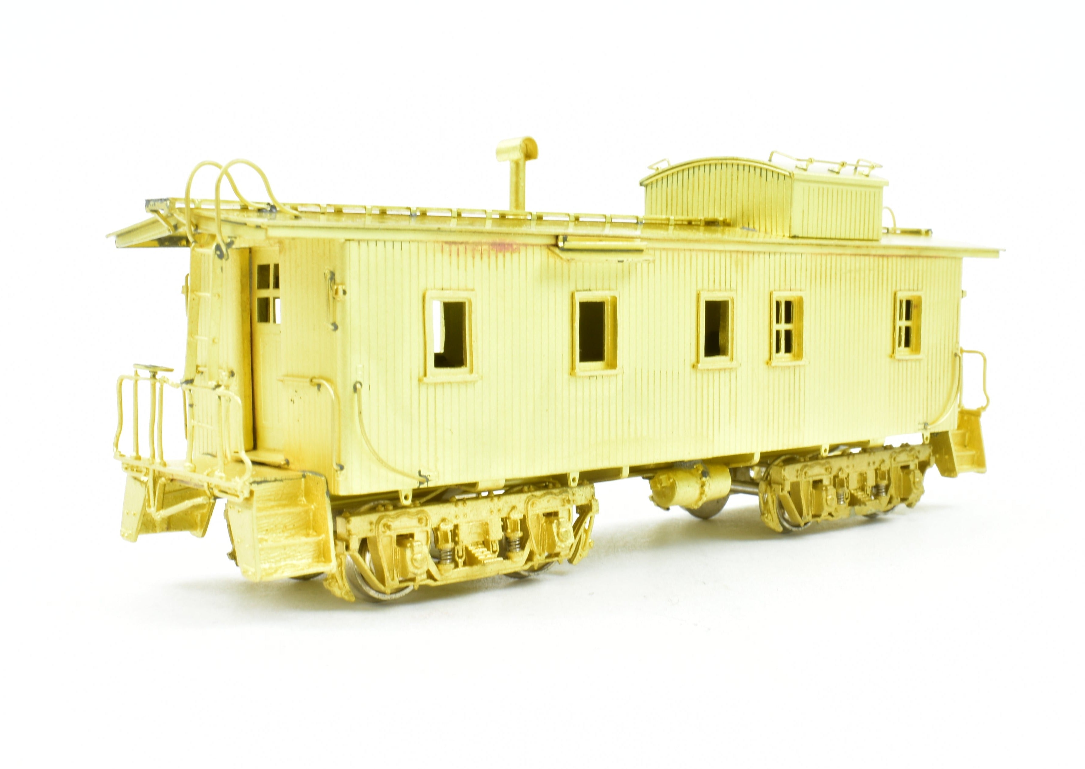 HO Brass OMI - C&NW Wood Caboose with Omitted Cupola Side Windows, Like New