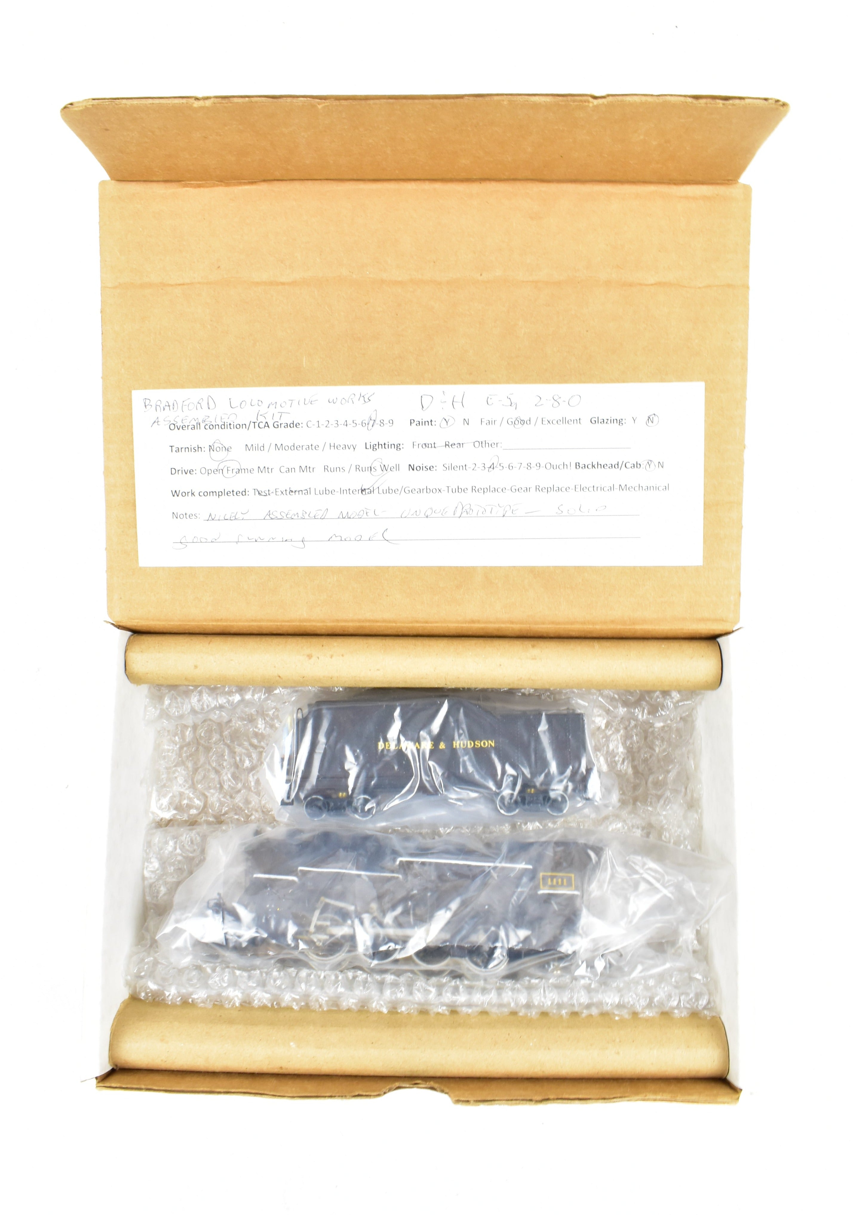 Rare HO Resin Assembled D&H Delaware & Hudson 2-8-0 E-5a #1111 Kit