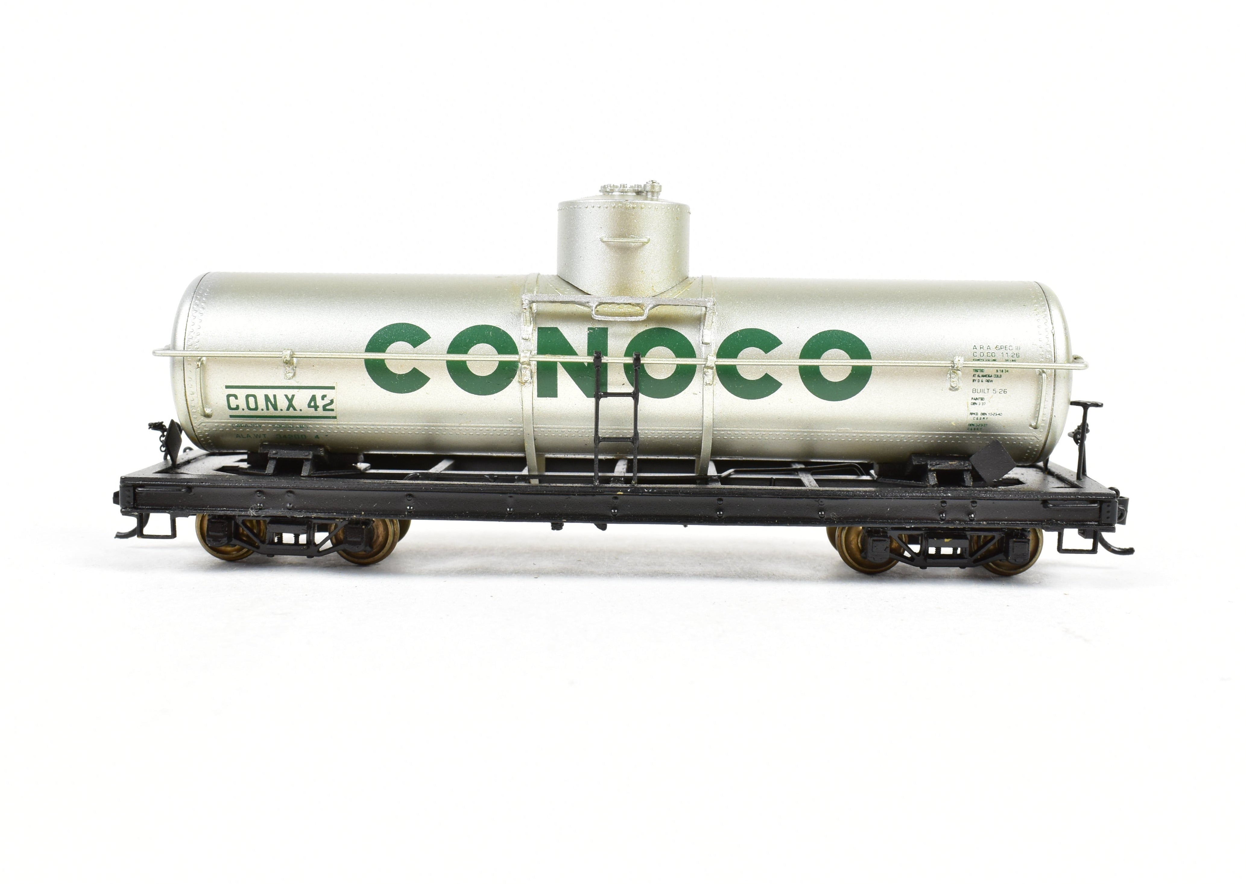 1999 HOn3 Brass CONX 42 Tank Car by Berlyn Locomotive Works