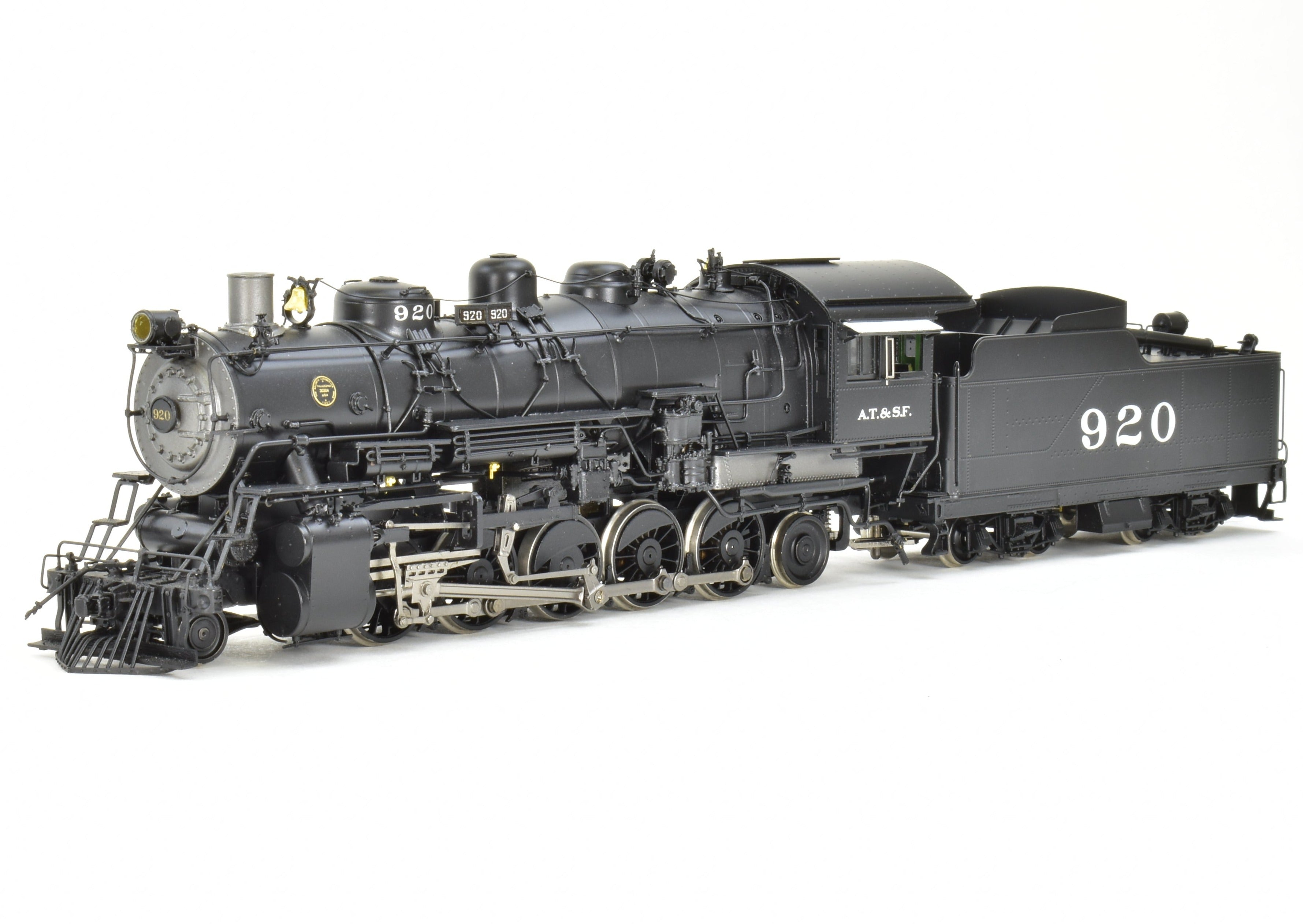HO Scale Brass ATSF - Santa Fe 2-10-2 #920 Factory Painted Division Point Model
