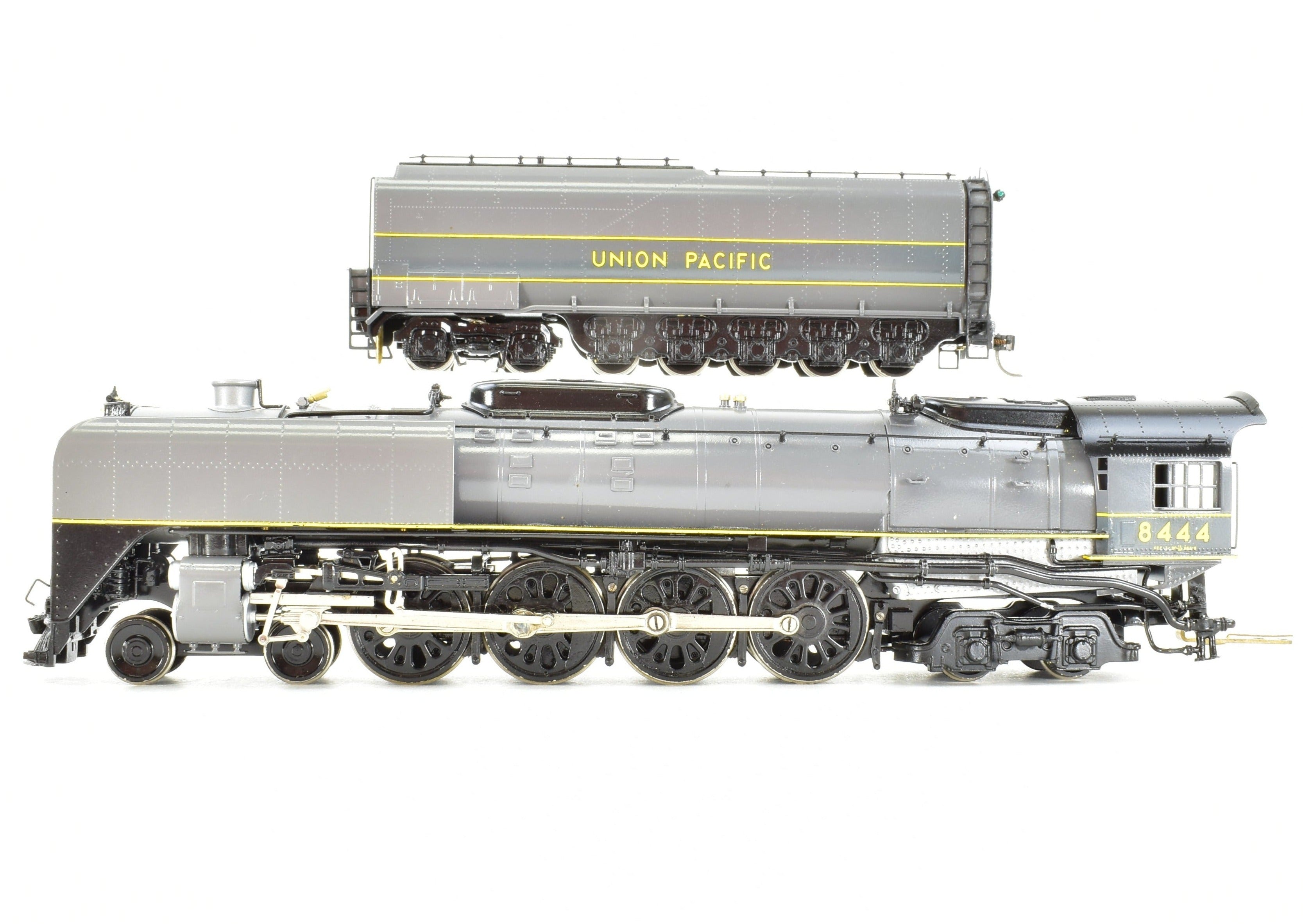 HO Scale Brass Model Train by Westside Model Co. - Union Pacific Class FEF - 2 4 - 8 - 4 Professionally Painted Locomotive No. 8444