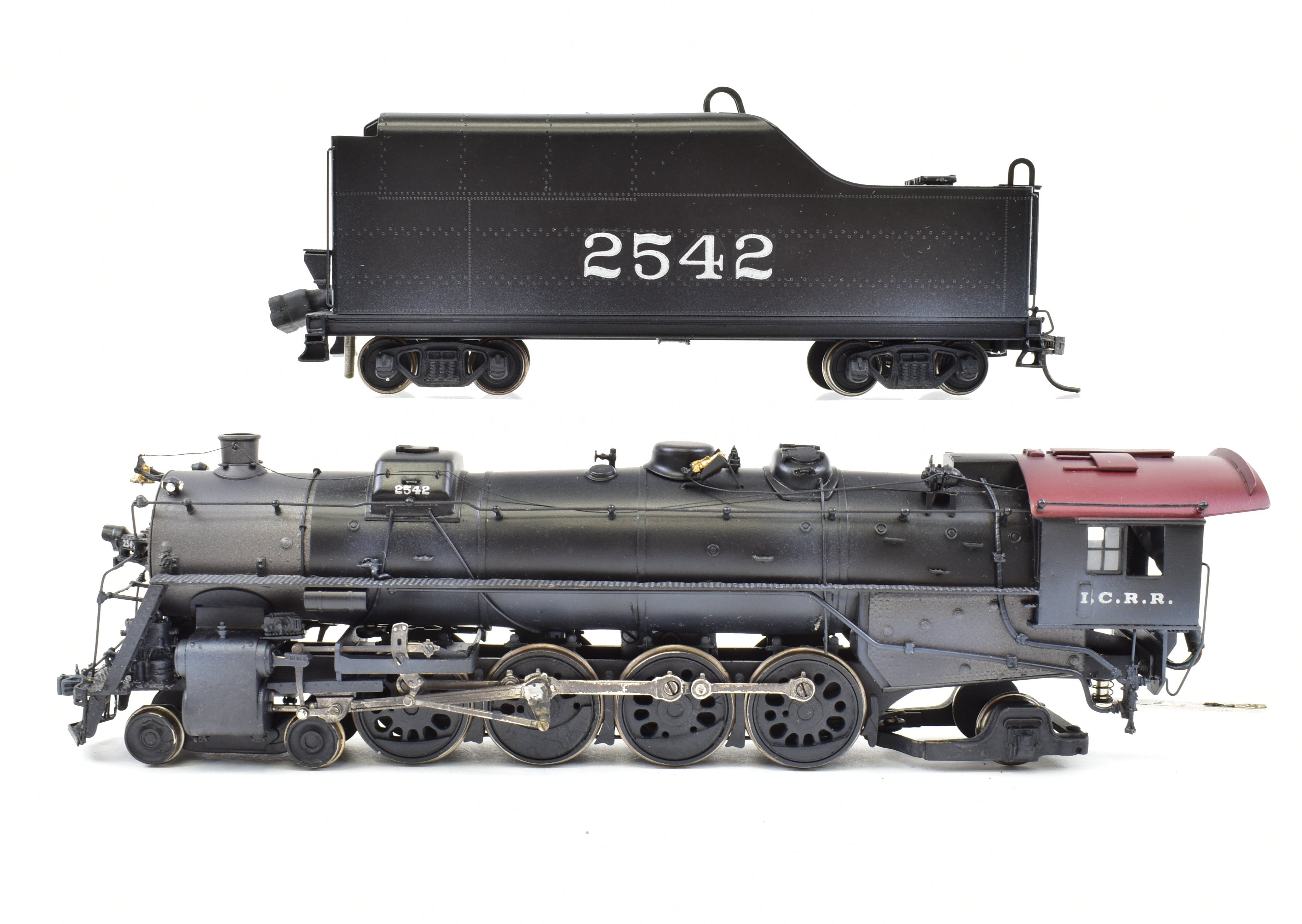 HO Brass Hallmark Illinois Central 4-8-2 with New NWSL Gearbox, DCC & Sound