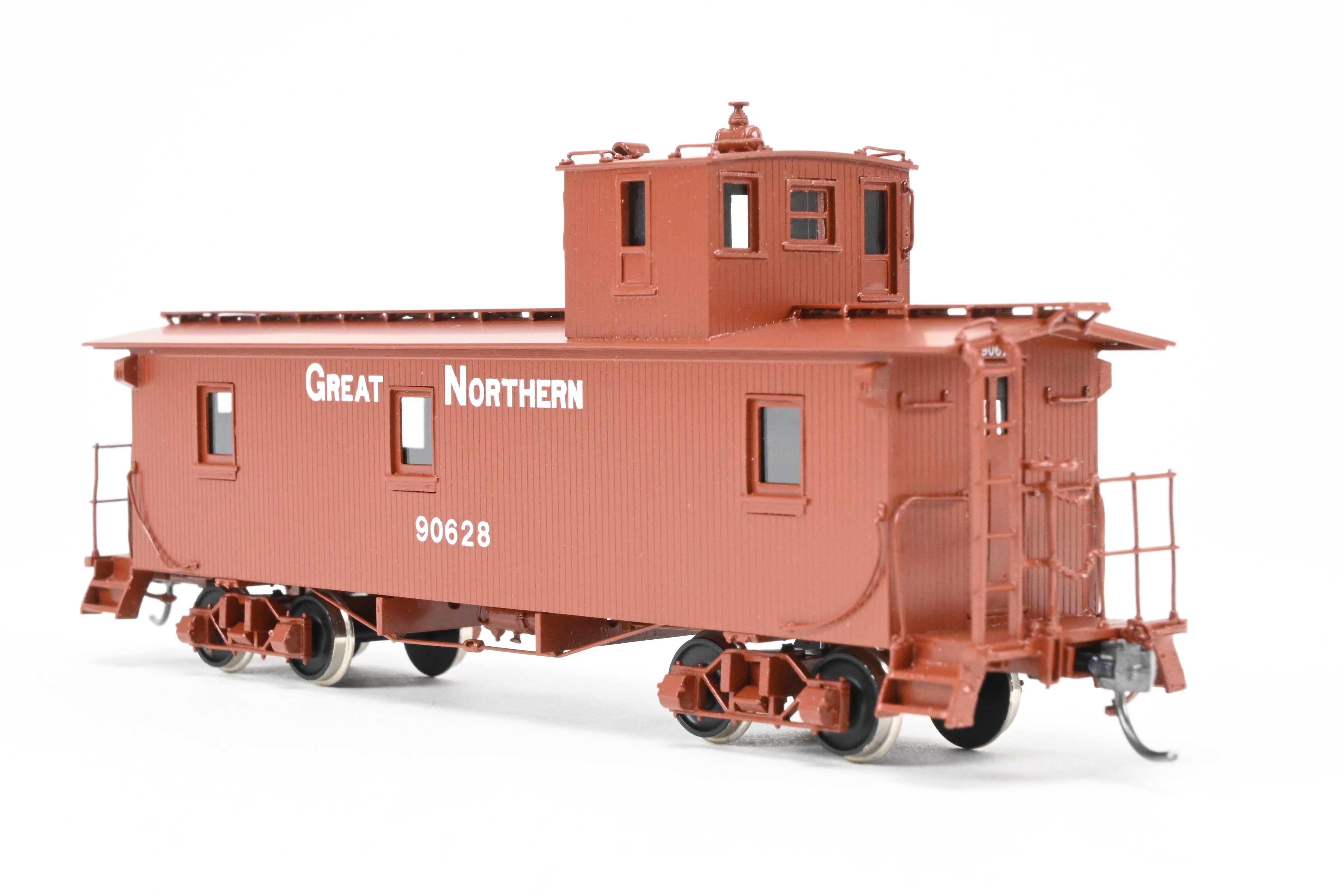 HO Scale Brass Connector North Bank Line Great Northern 33-Foot Truss Rod Caboose Model No. 90628