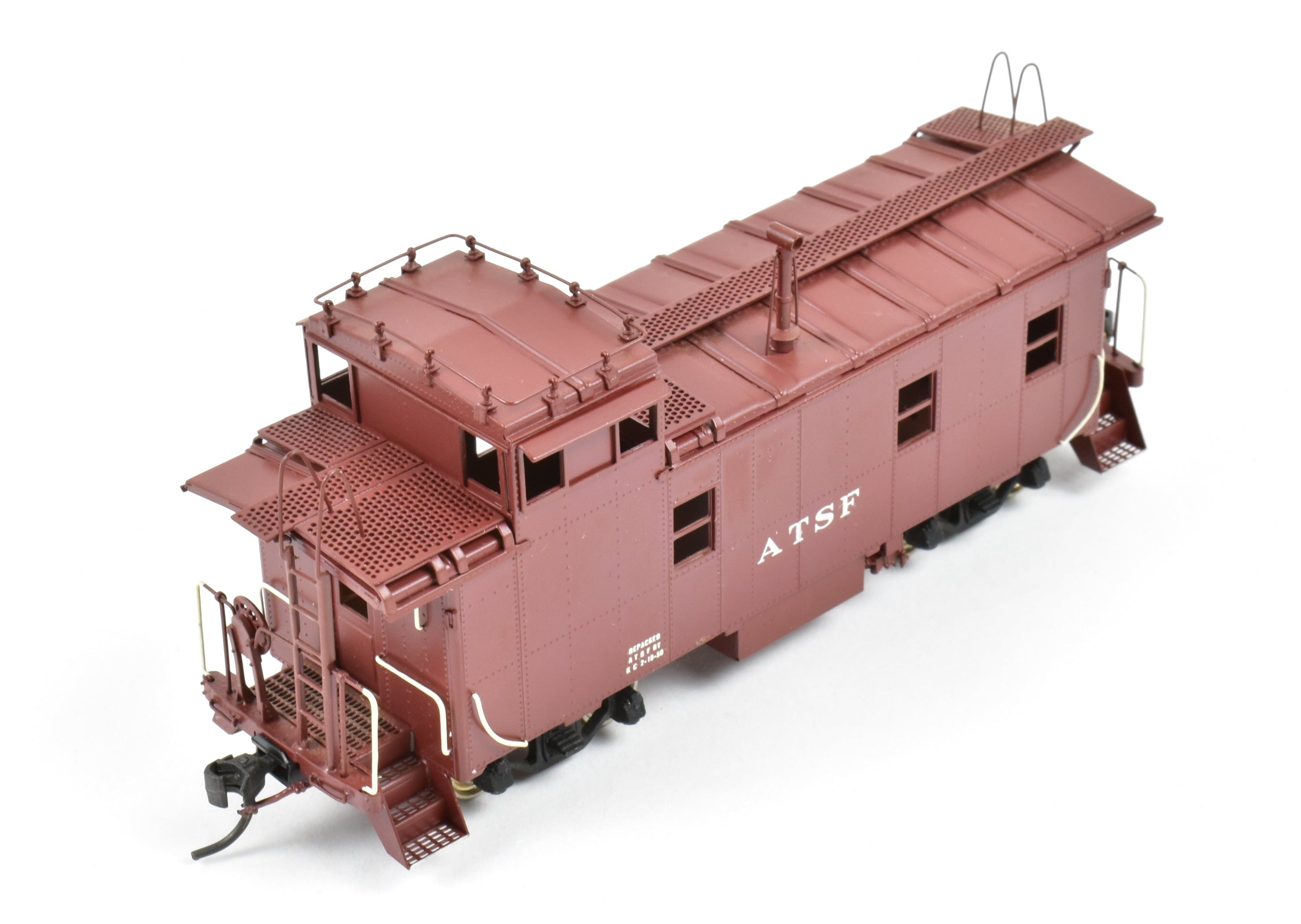 HO Brass Oriental Limited ATSF Santa Fe Custom Painted Peaked Roof Caboose