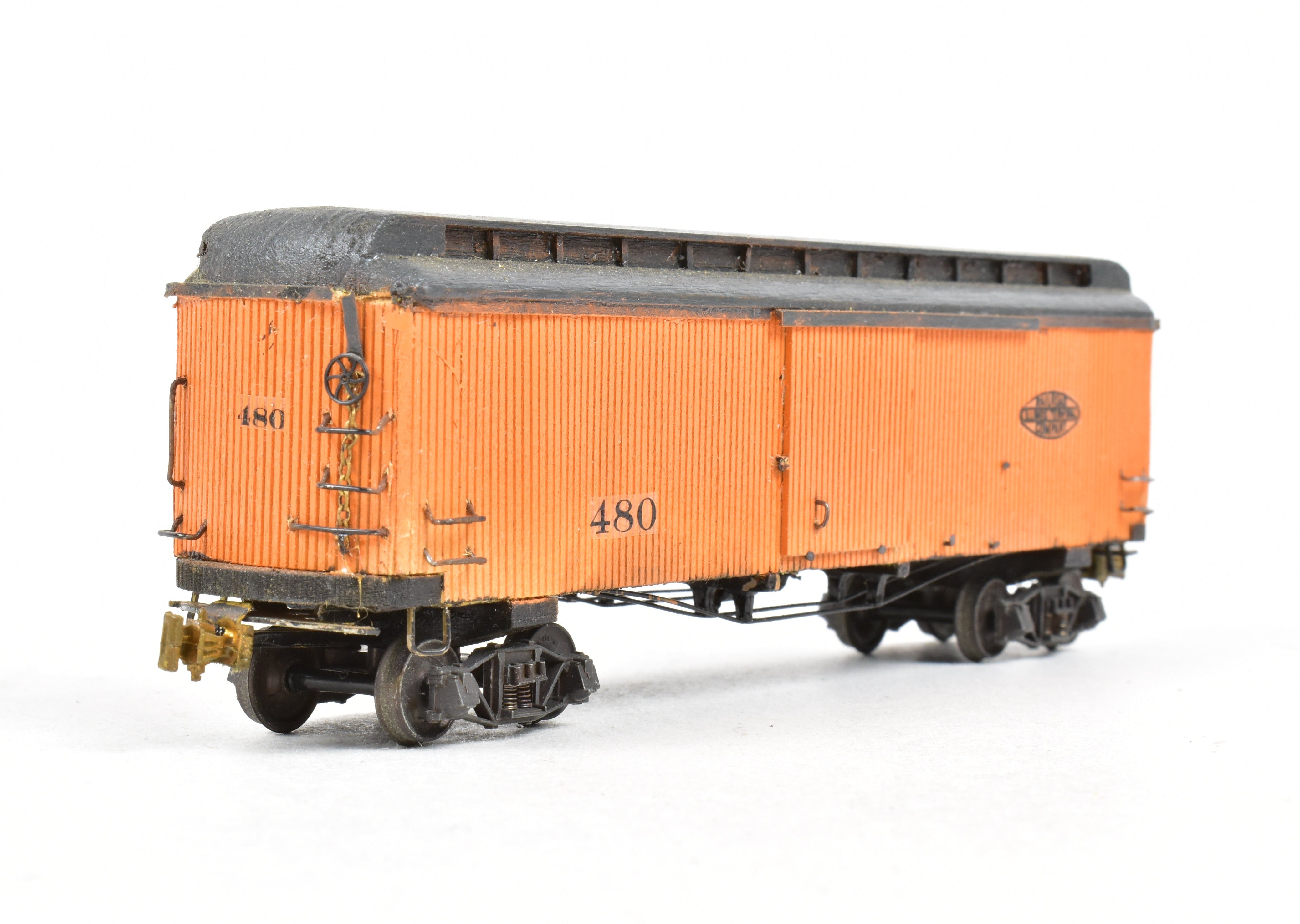 La Belle Woodworking Illinois Terminal Freight/Baggage Trailer #480, Well-Built & Painted