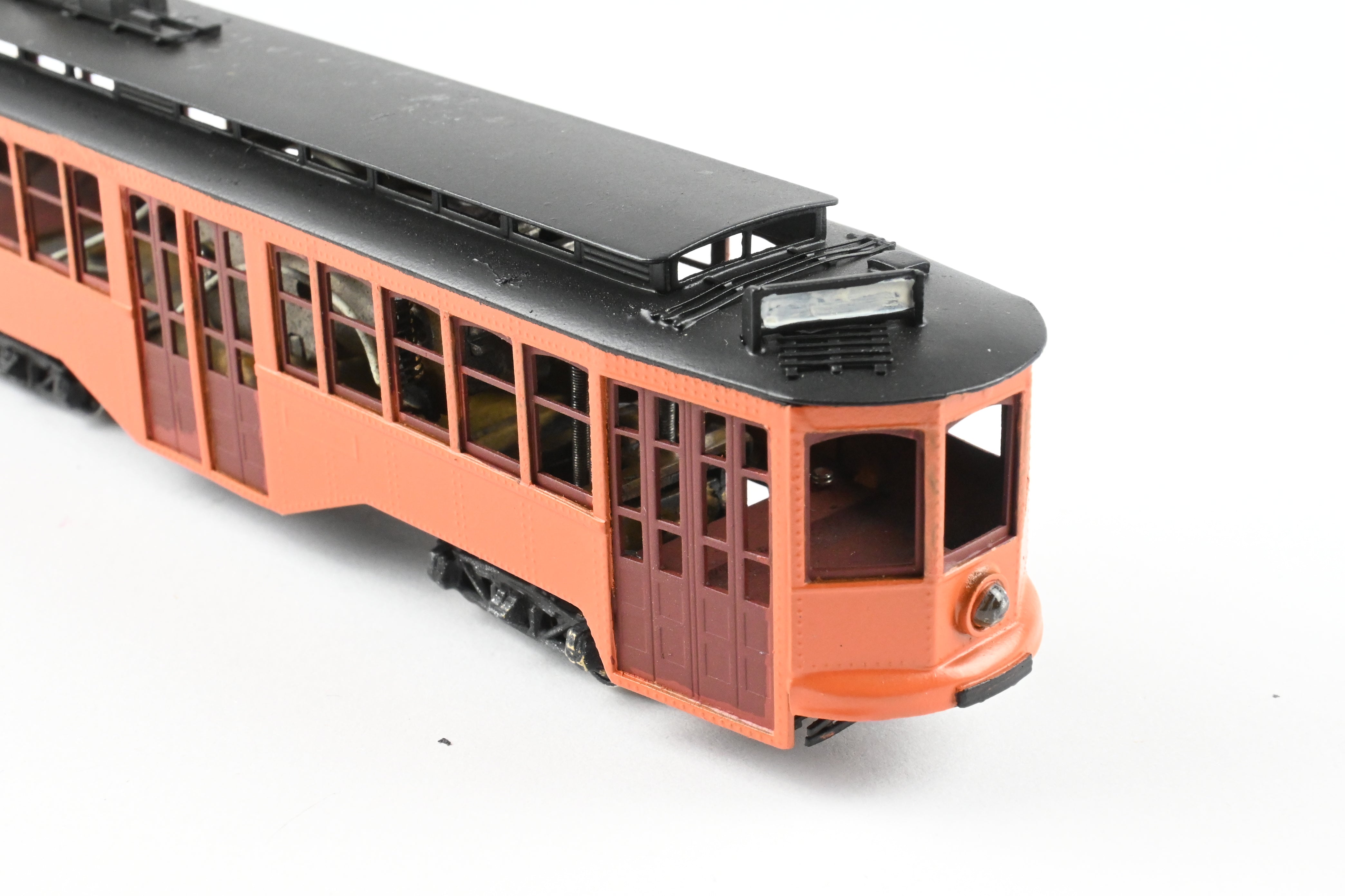 HO Scale Brass Fairfield Models Pittsburgh Railway Co. Single Ended Jones Trolley Car CP Unlettered, Collectible Model Train