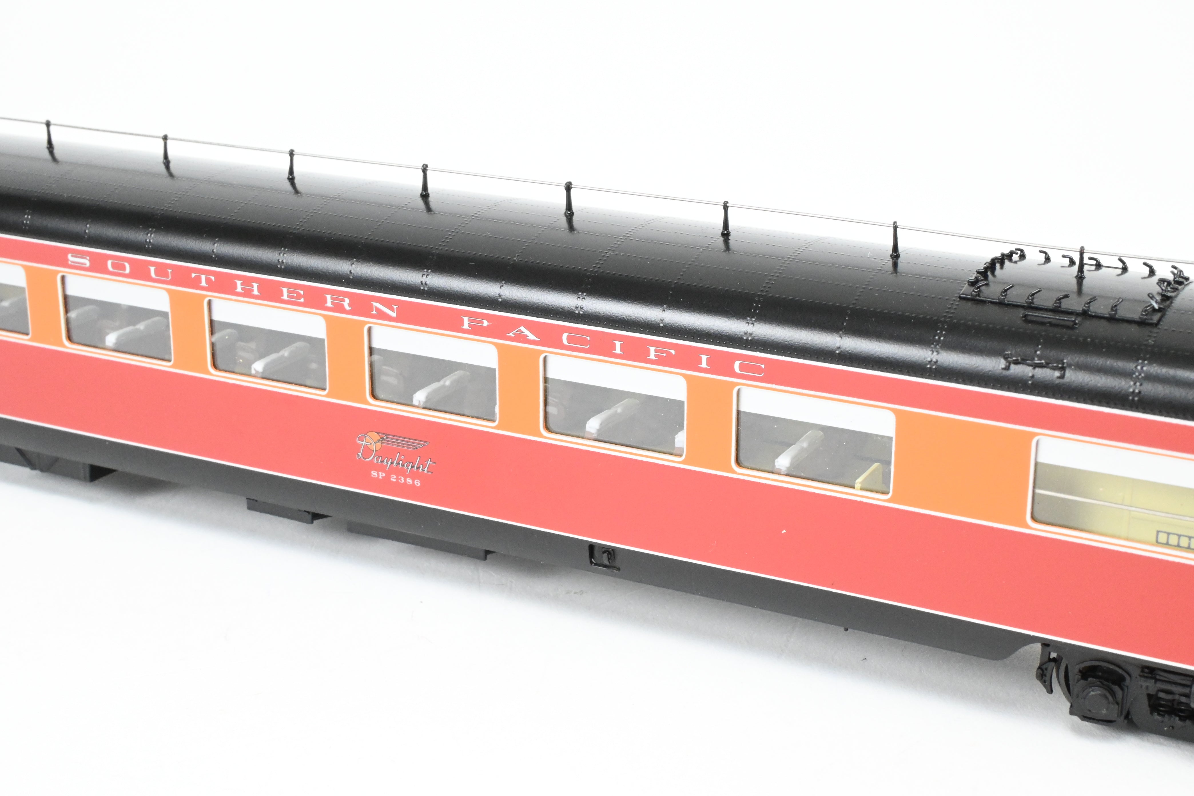 HO Scale Brass Passenger Car Set - Challenger Imports SP - Southern Pacific 1949 Shasta Daylight 2 - Pack B Add - On Set Freight Passenger Cars
