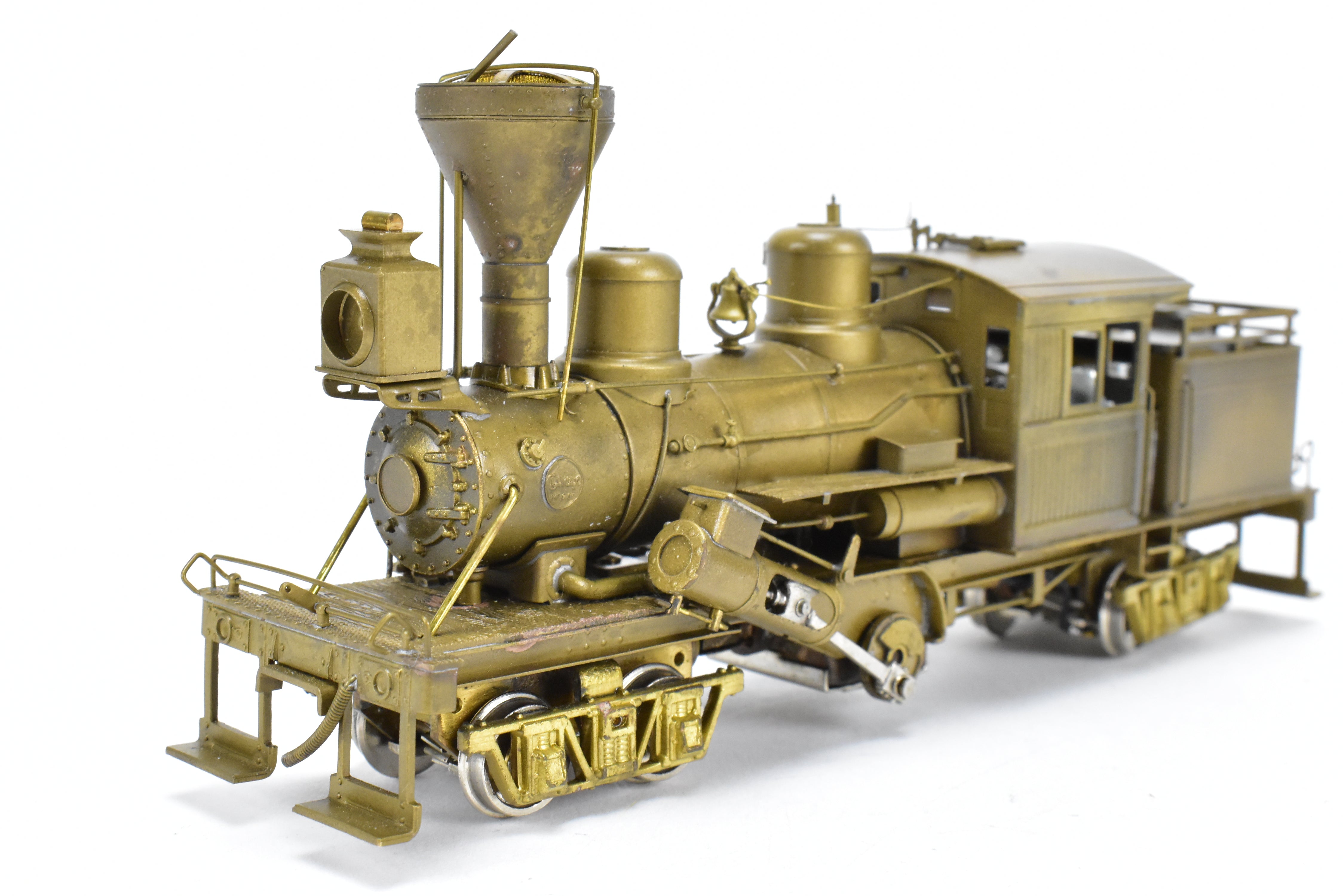 HO Scale Brass PFM - United 2-Truck Logging Climax Geared Locomotive Model for Railroad Enthusiasts