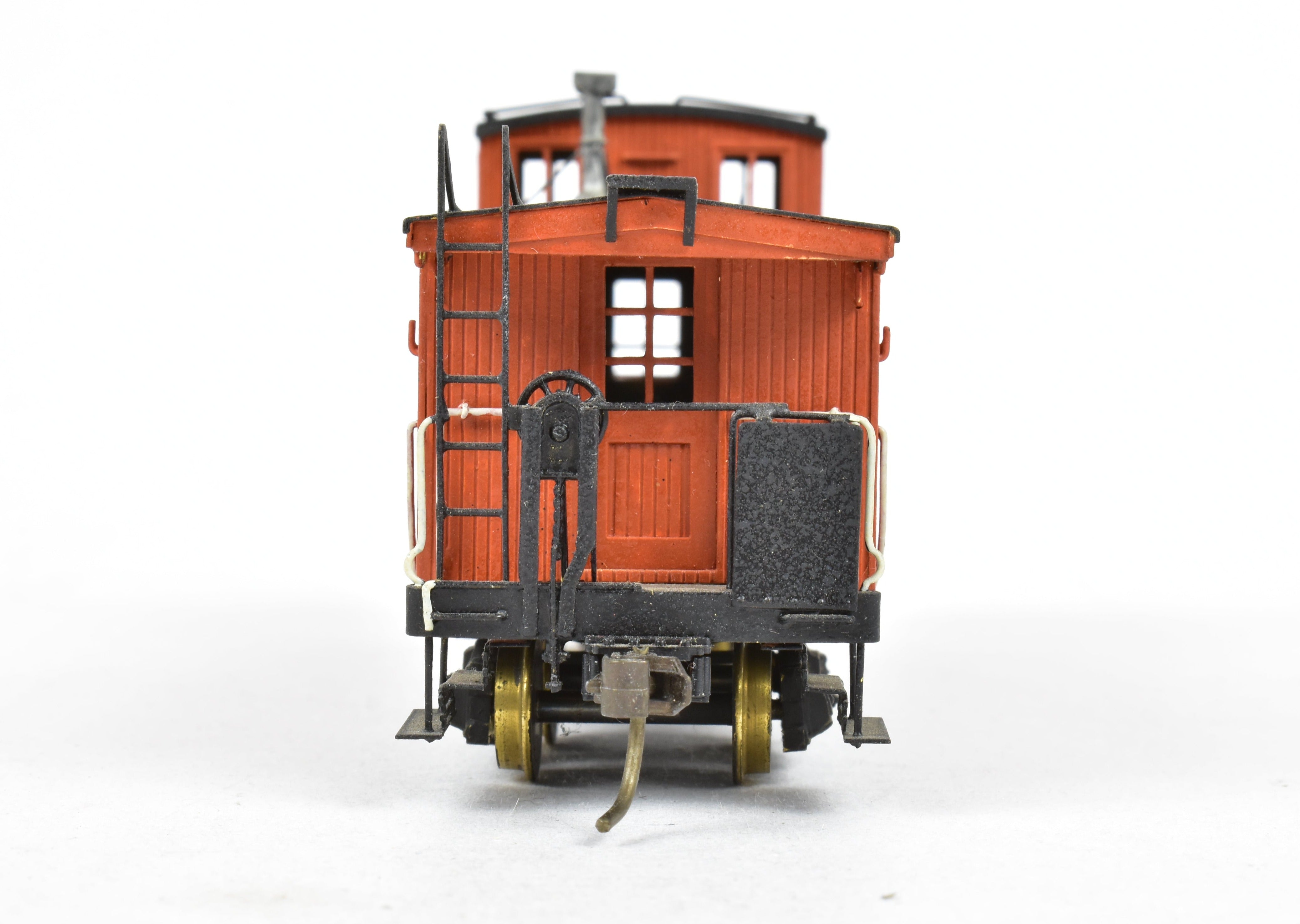 Custom Painted HO Brass PFM Canadian National Railway Wood Caboose #78391 by Van Hobbies