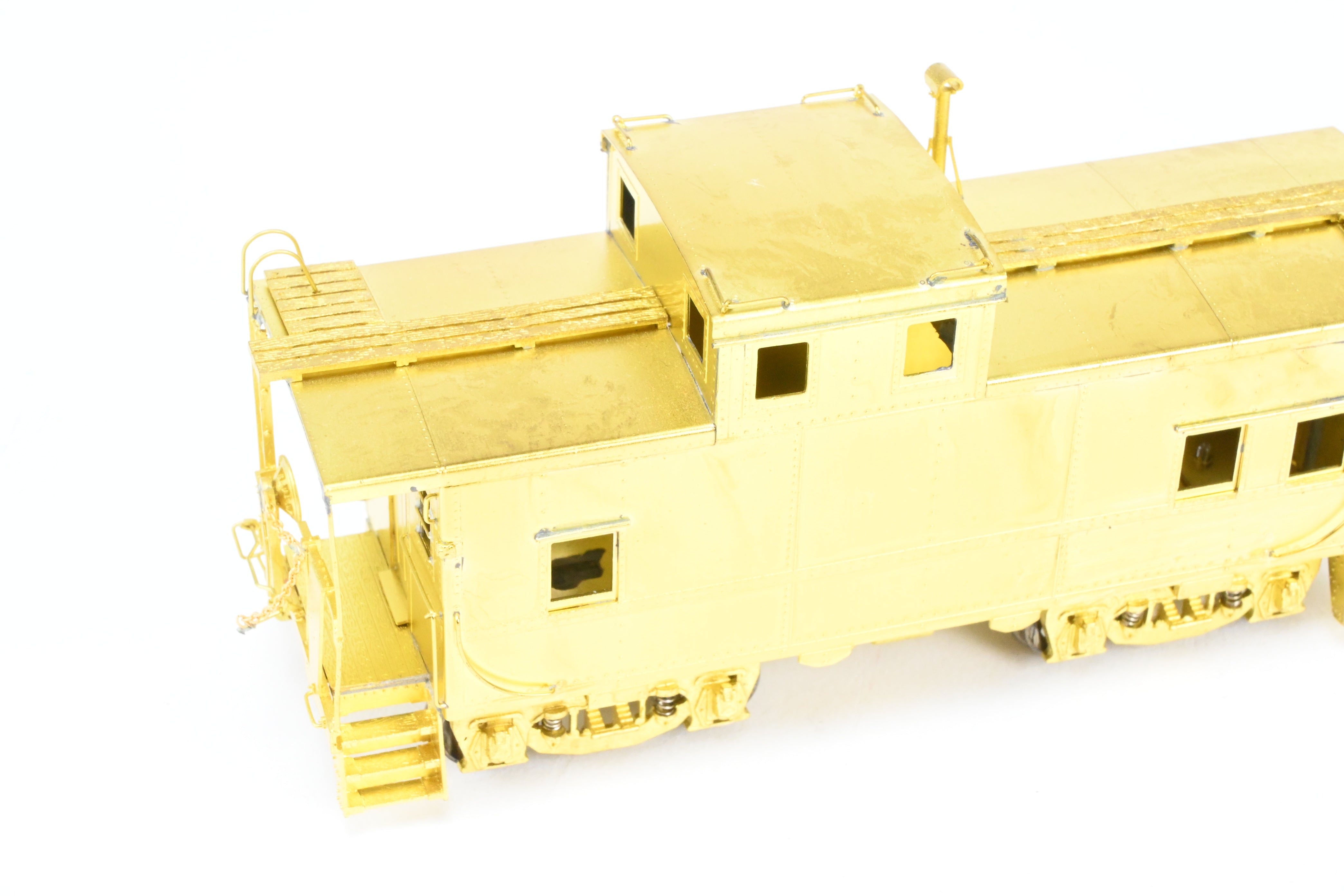 HO Scale Brass OMI - Overland Models, Inc. Erie Railroad Offset Cupola Caboose Models of Nos. C - 110 - 169 Riveted Design with Belt Rail from the 1951 Era