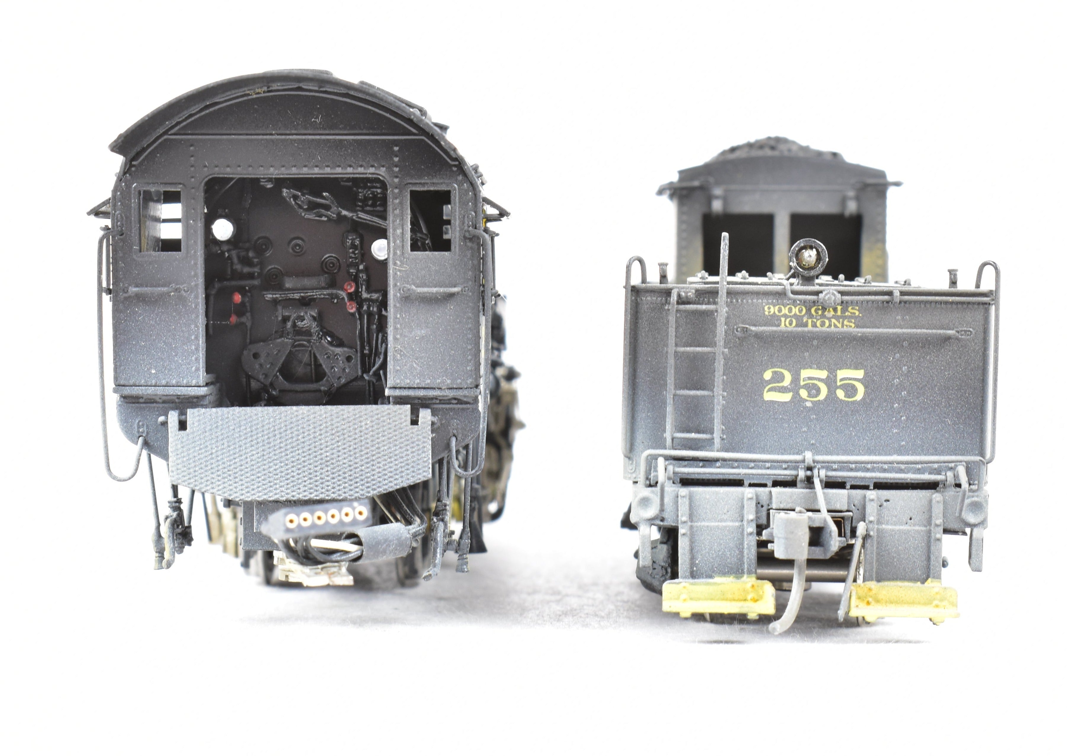HO Scale Brass Precision Scale Co. Chesapeake & Ohio Class C - 16 0 - 8 - 0 FP Model Locomotive with Weathered No. 255, Equipped with DCC & Sound Function