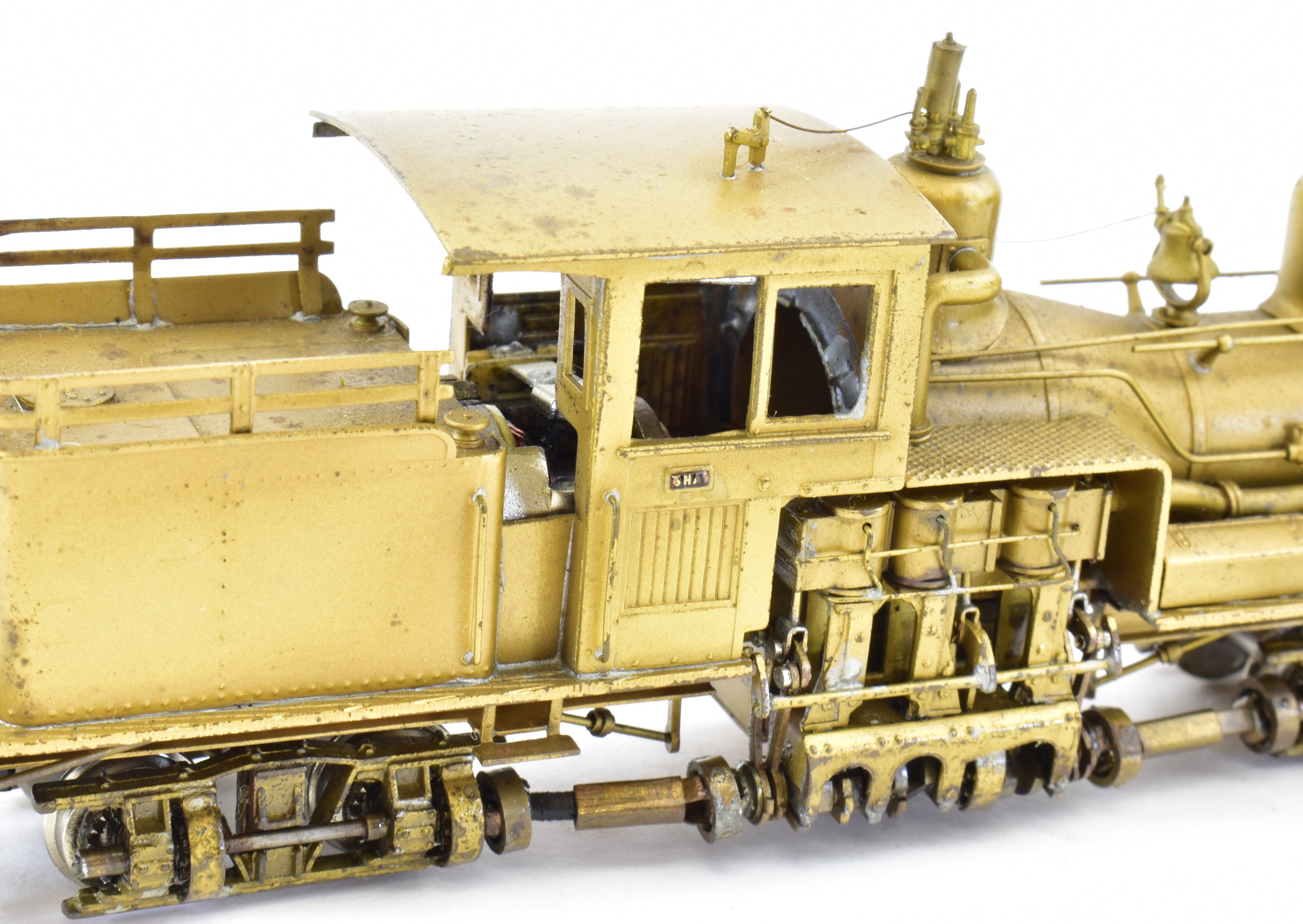 HOn3 Scale Brass PFM - United Benson Logging Co. 2 - Truck 25 - Ton Shay Geared Model Locomotive for Model Train Enthusiasts