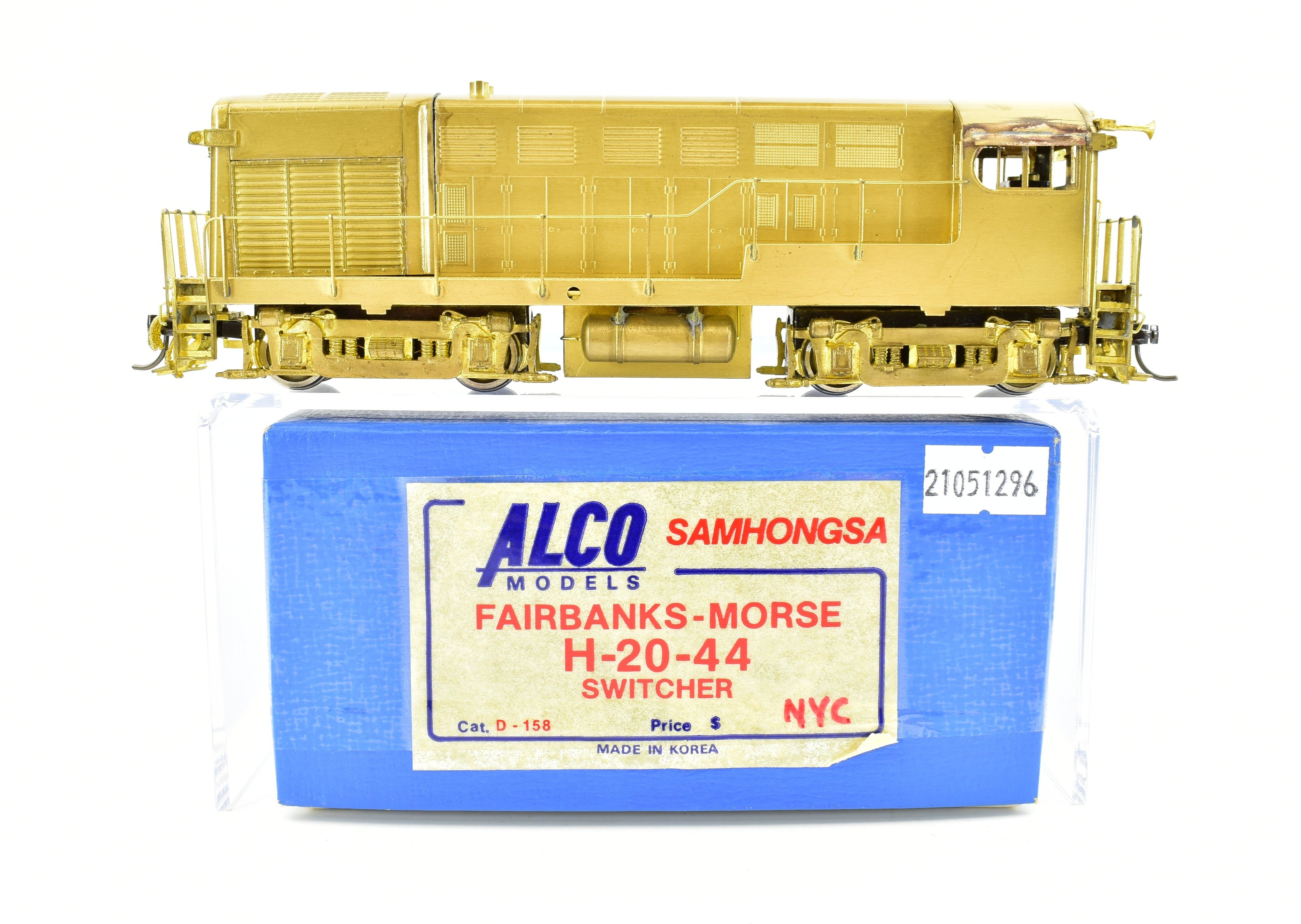 HO Scale Brass Alco NYC & Various Roads Fairbanks Morse FM H - 20 - 44 Switcher Model