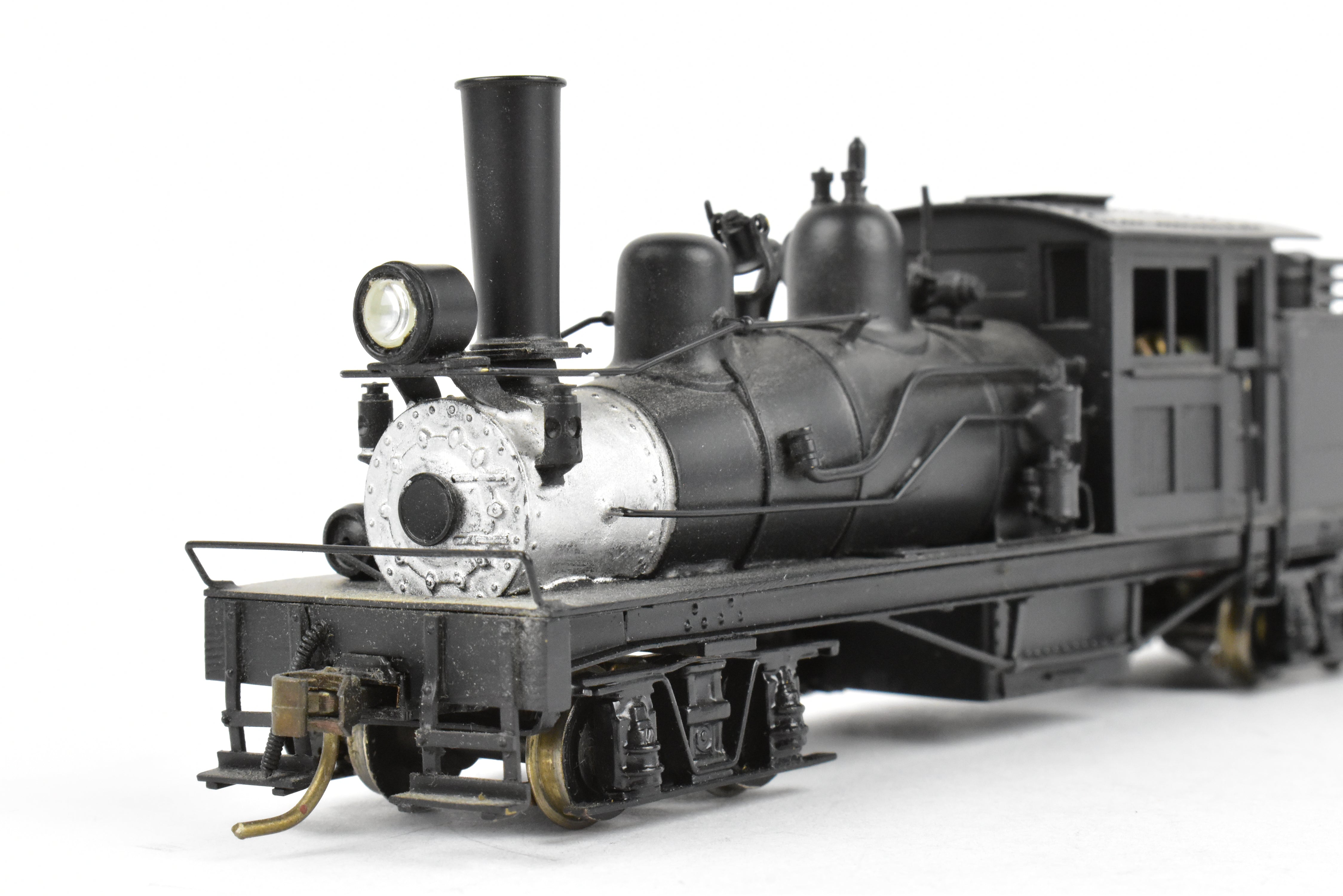 High - Quality HO Scale Brass PFM - United 2 - Truck Class B Shay Geared Locomotive for Model Railroads, CP Version Without Lettering
