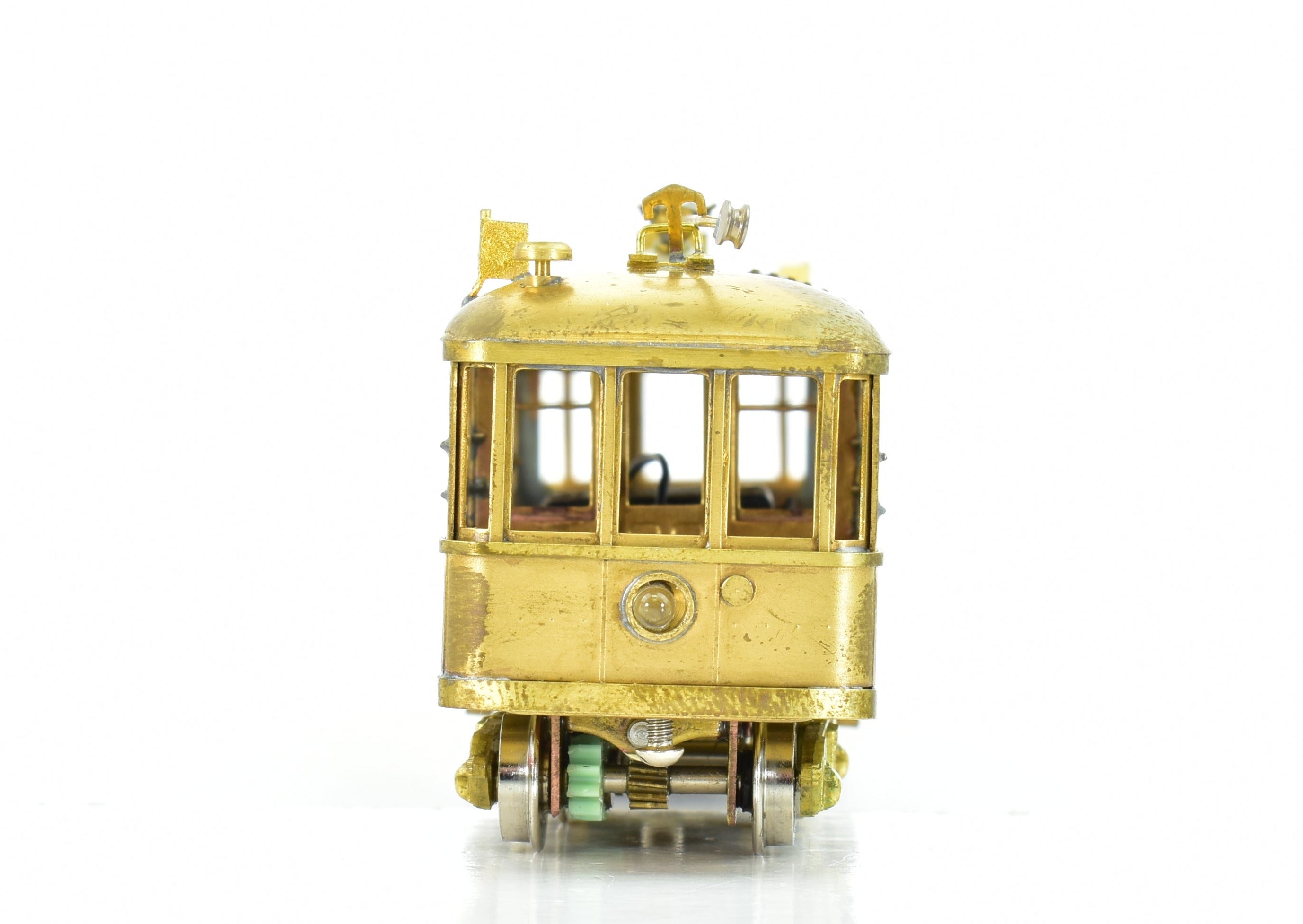 HO Scale Brass Los Angeles Railway Type CE Streetcar by S. Soho & Co. LARY - Sold As Is Condition
